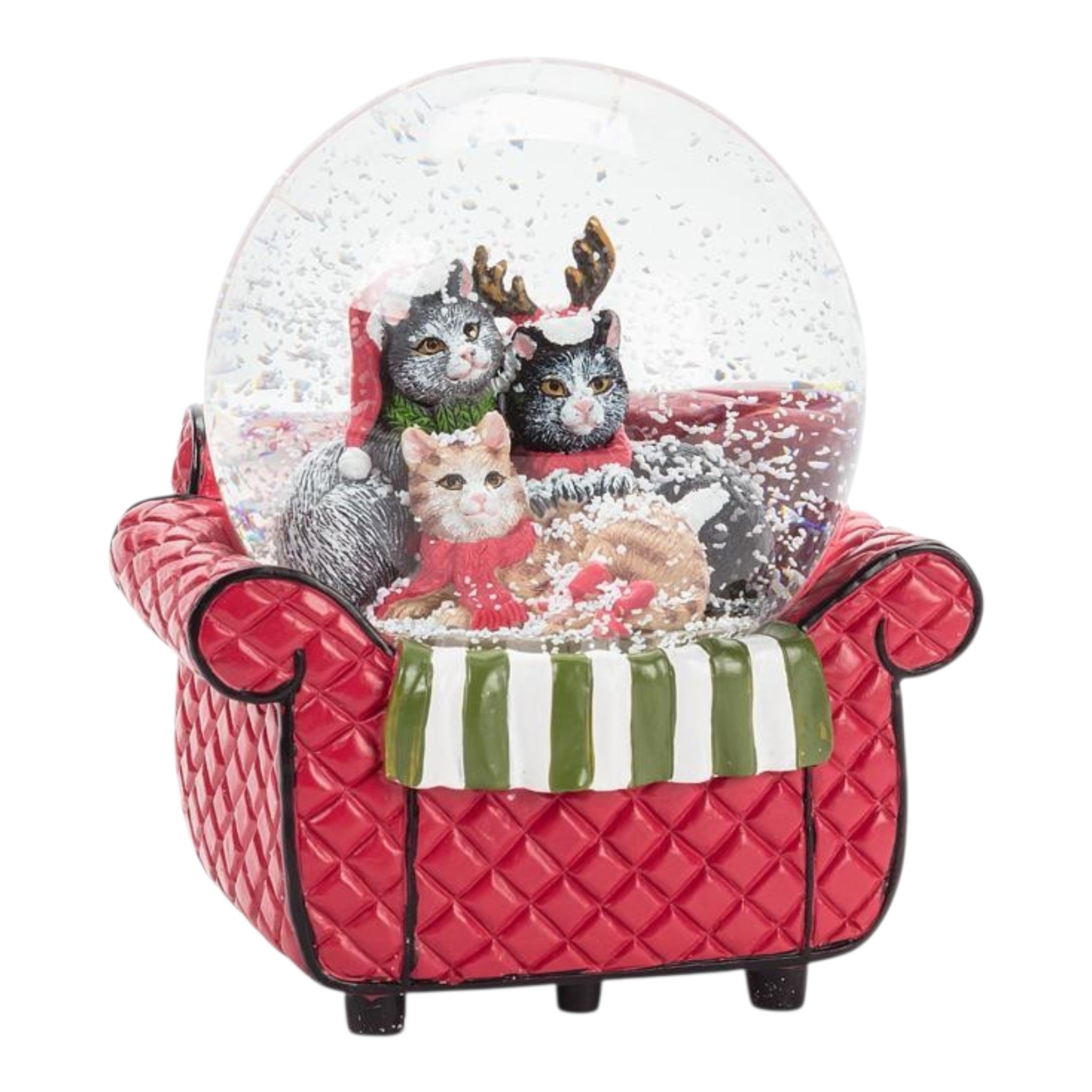 Cats in Chair Globe 5"