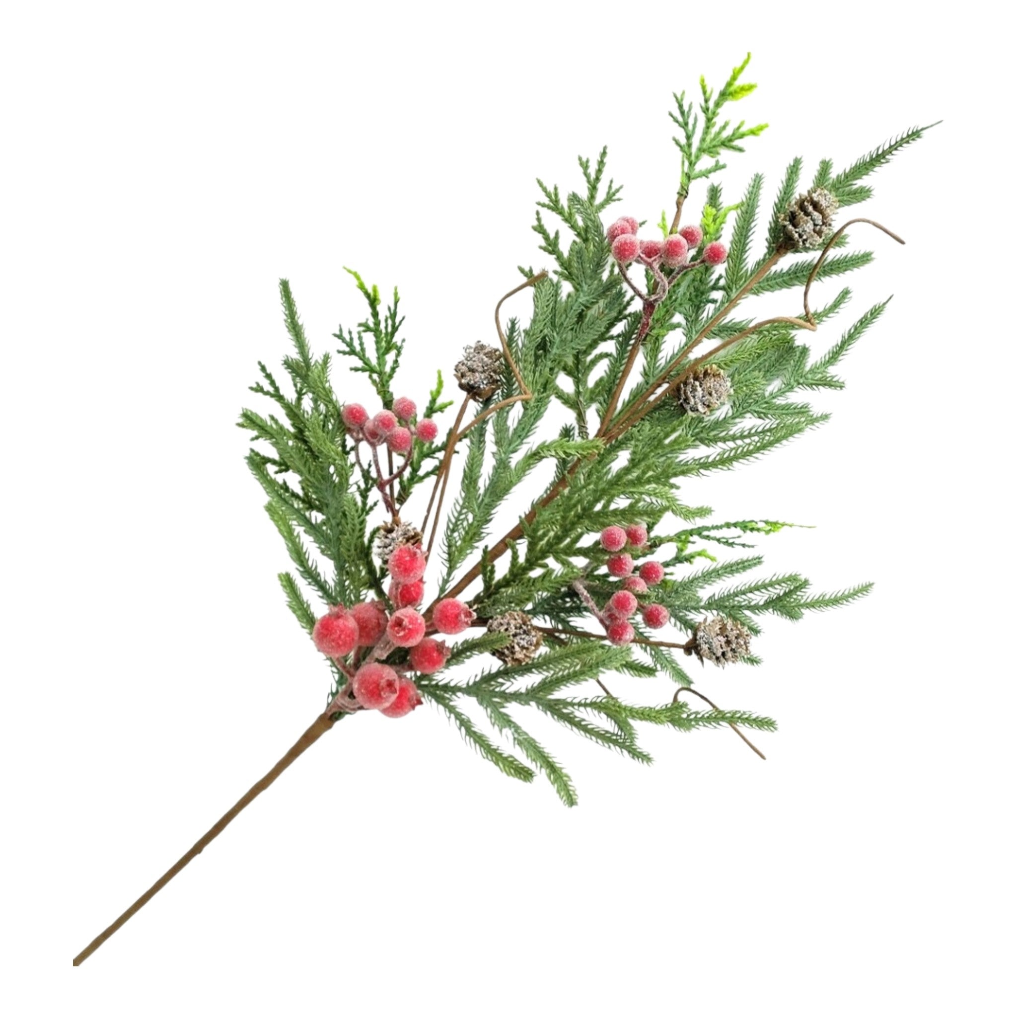 Spray Pine Needle w/Iced Berries