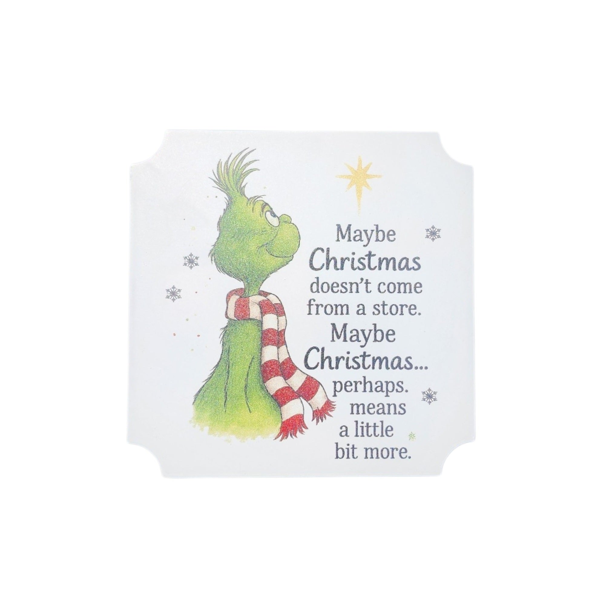 5x5 Sign Grinch Maybe Christmas