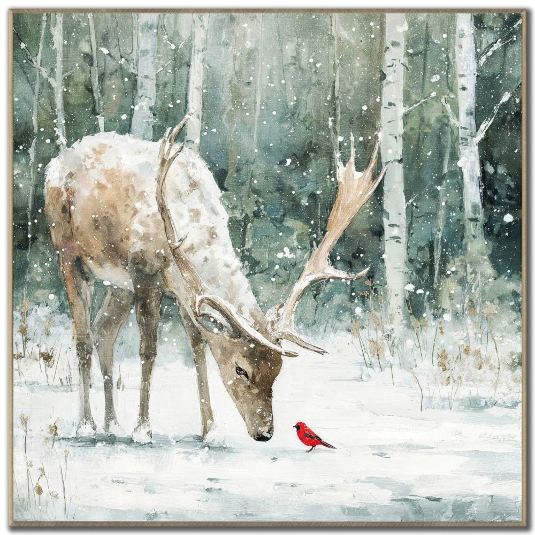 Cardinal's Greeting | 24x24