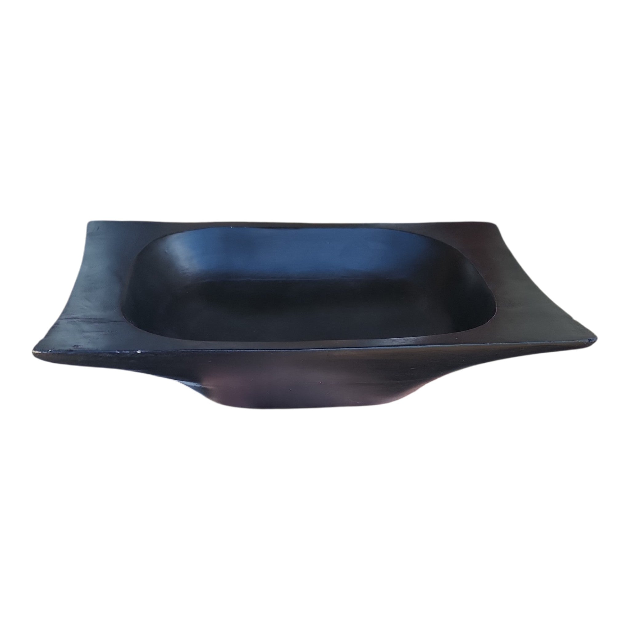 Small Black Rectangle Wood Bowl