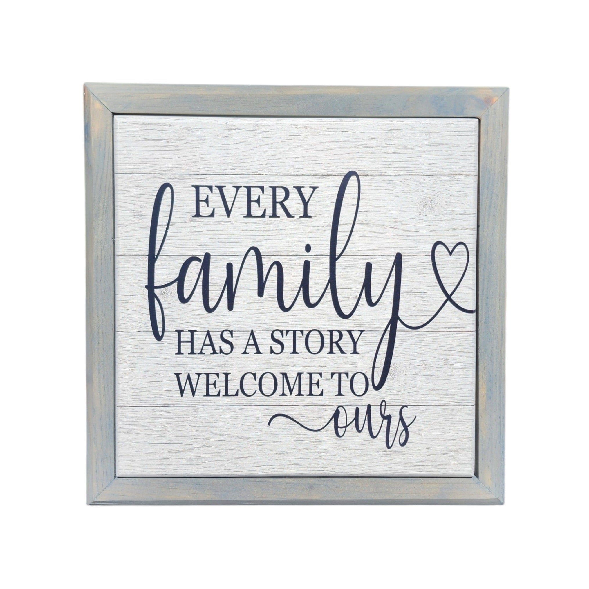10.5x10.5 Framed Every Family Has A Story