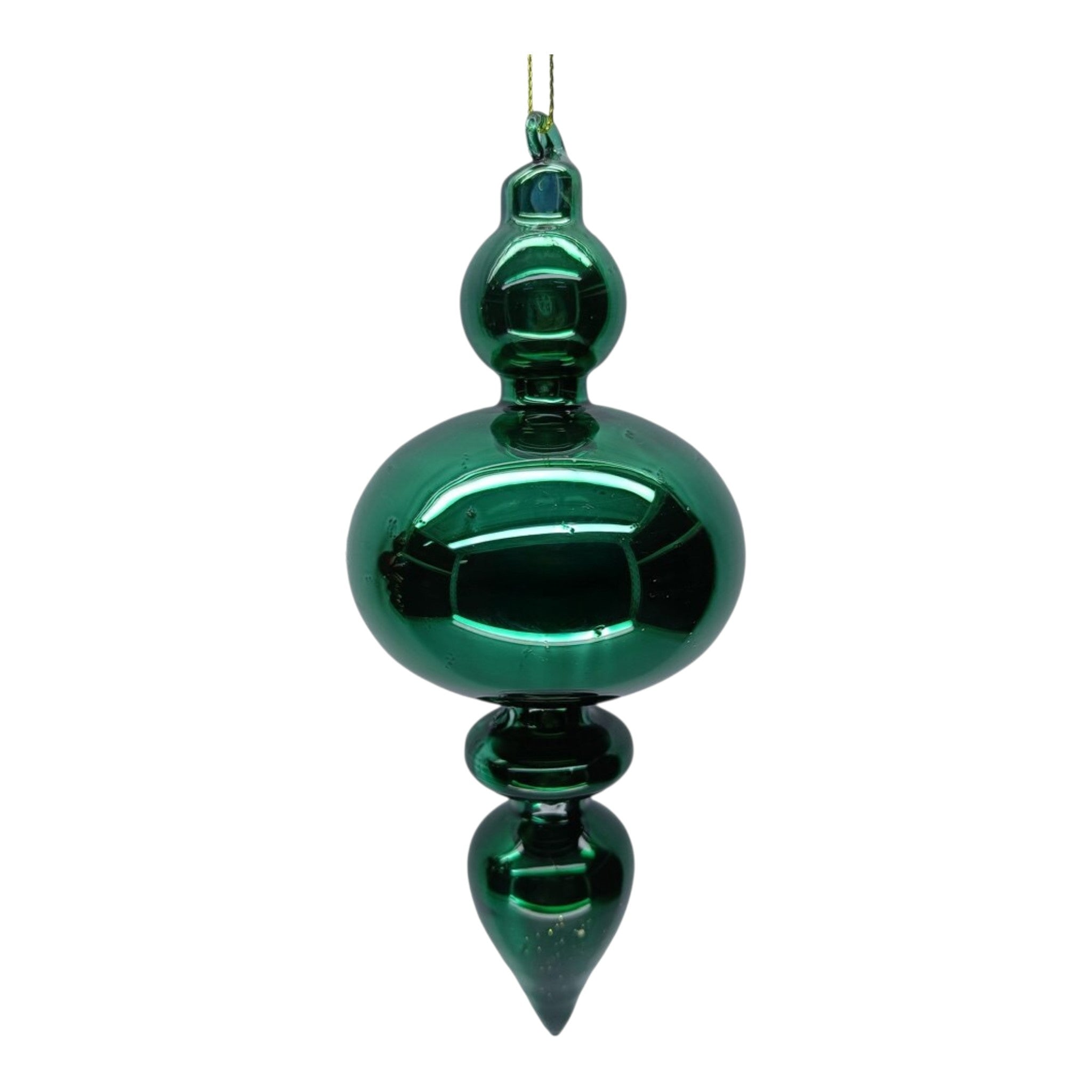 Ornament Glass Finial Drop 6.5"