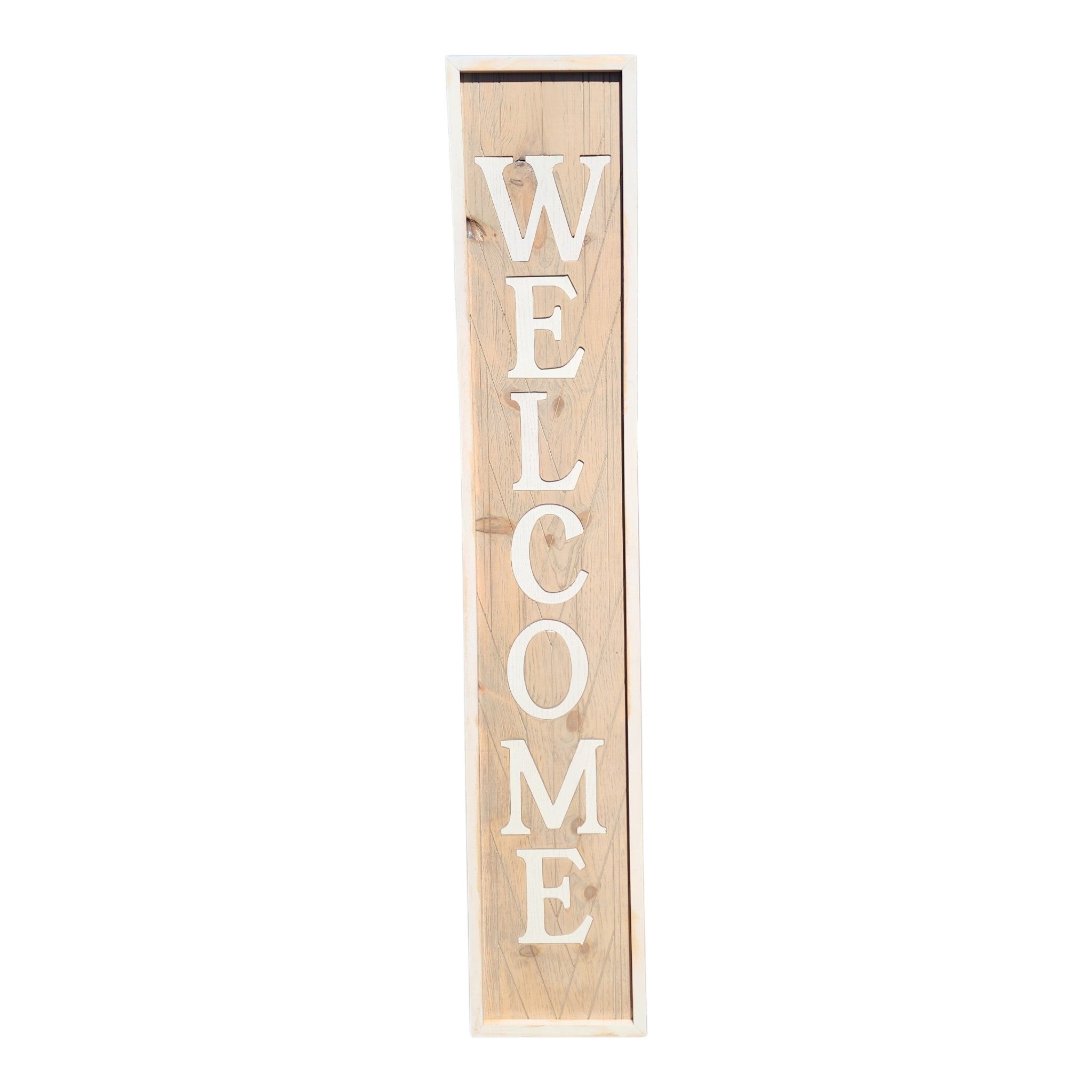 Welcome Sign 2026 White
