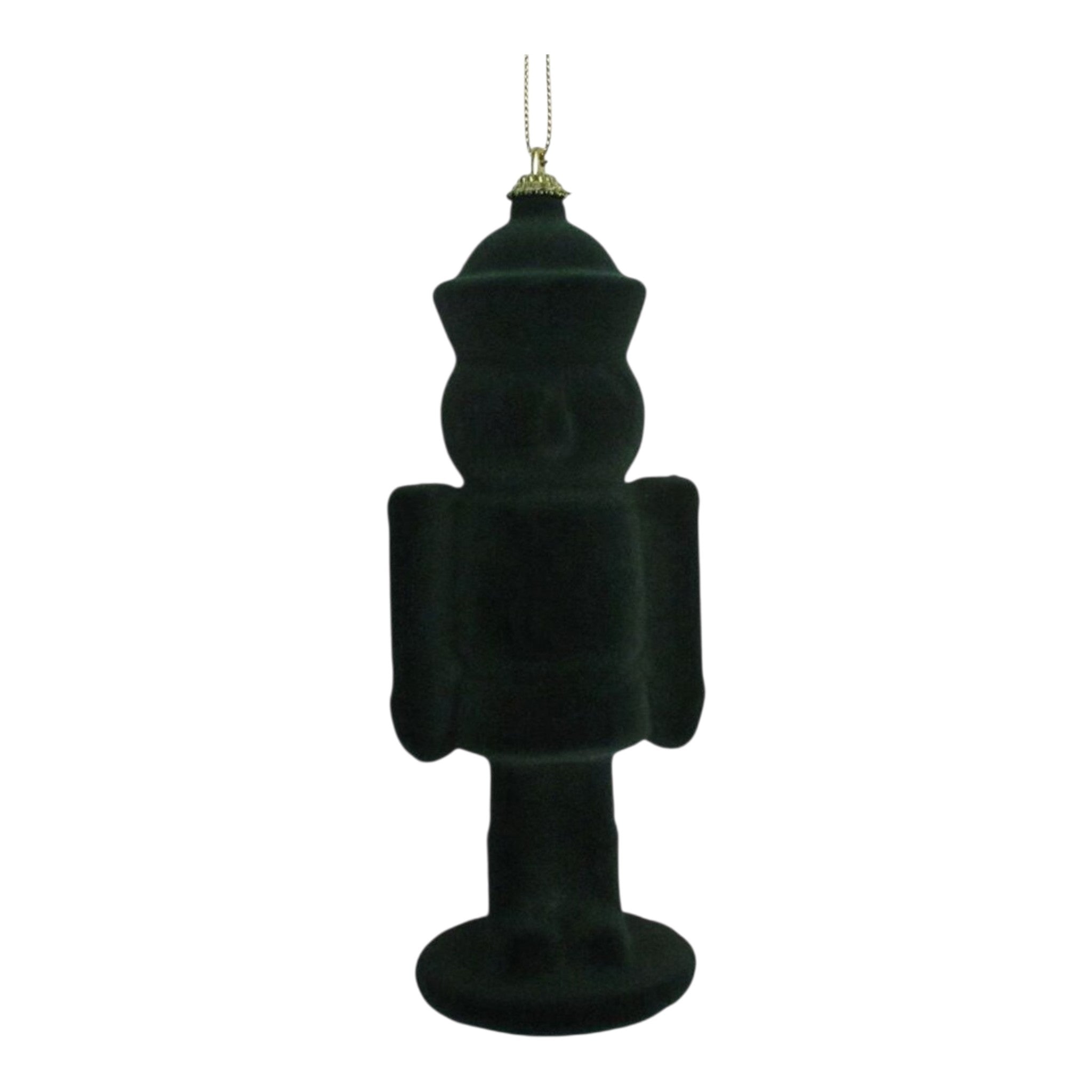 Ornament Nutcracker Flocked 8"