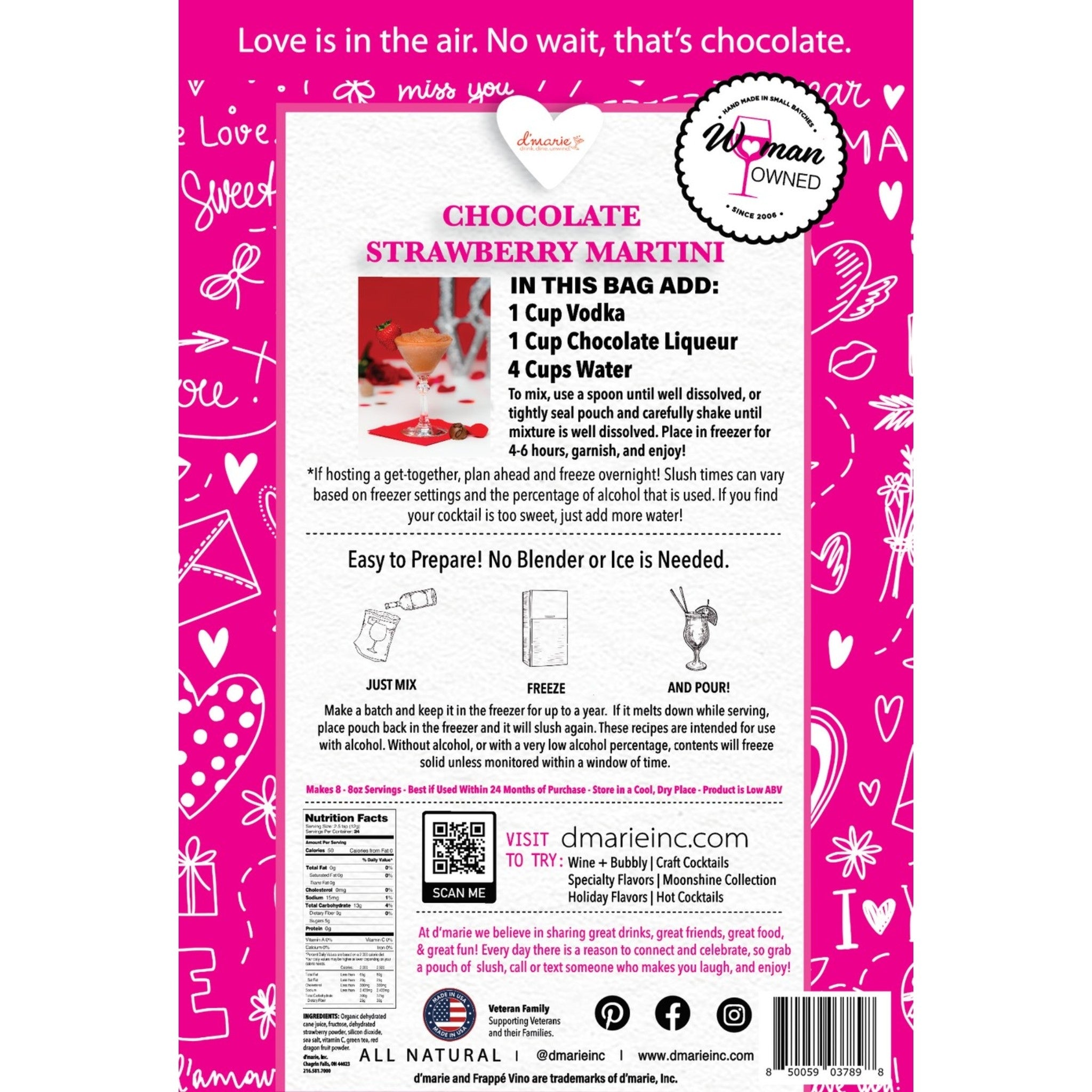 Chocolate Strawberry Martini Mix