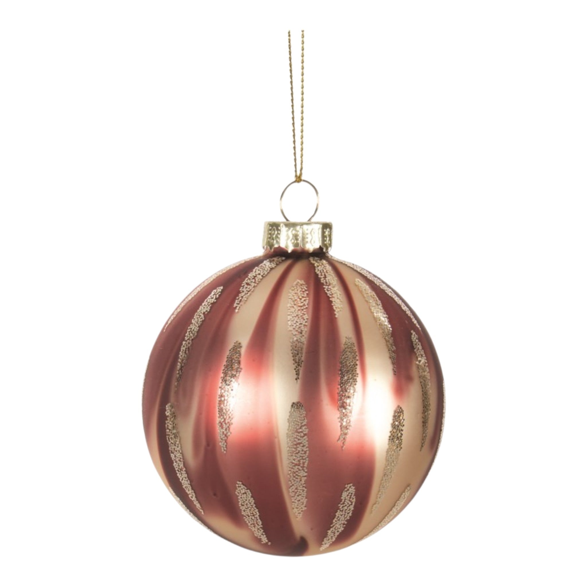 Ornament Champagne and Pink Drip
