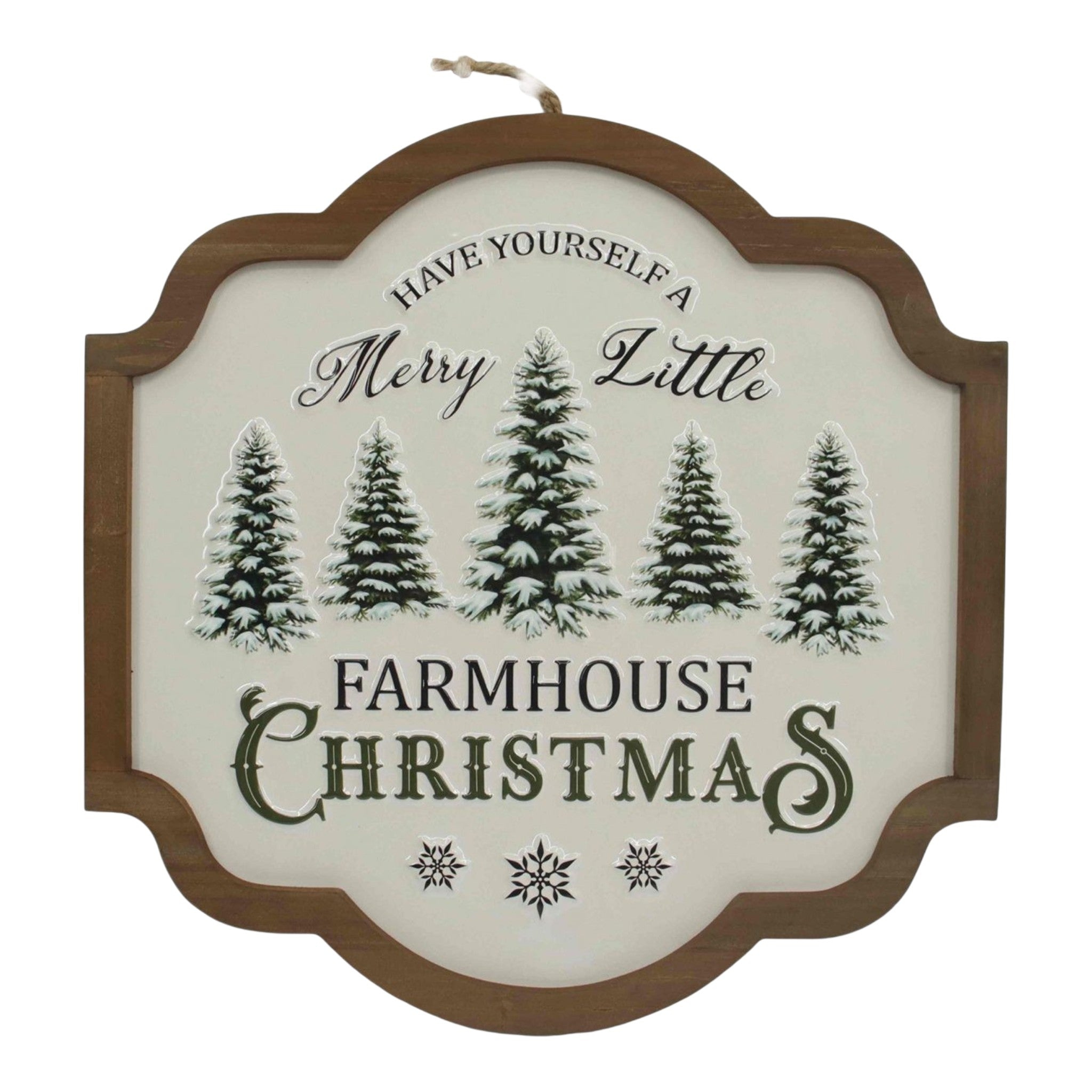 Farmhouse Christmas Sign 16"x16"