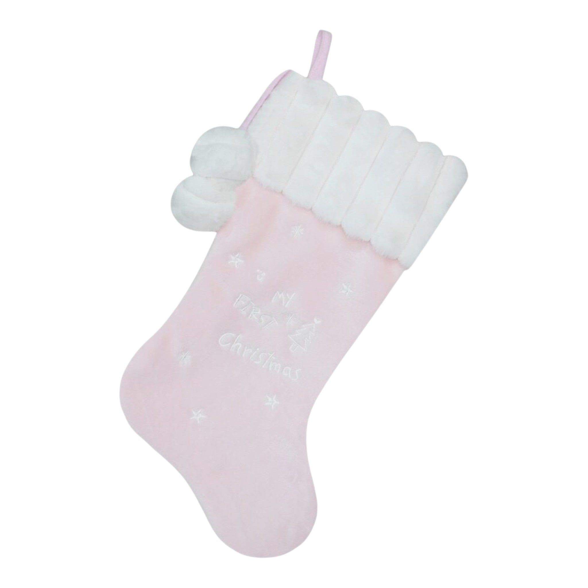 Stocking Baby w/White Fur Cuff