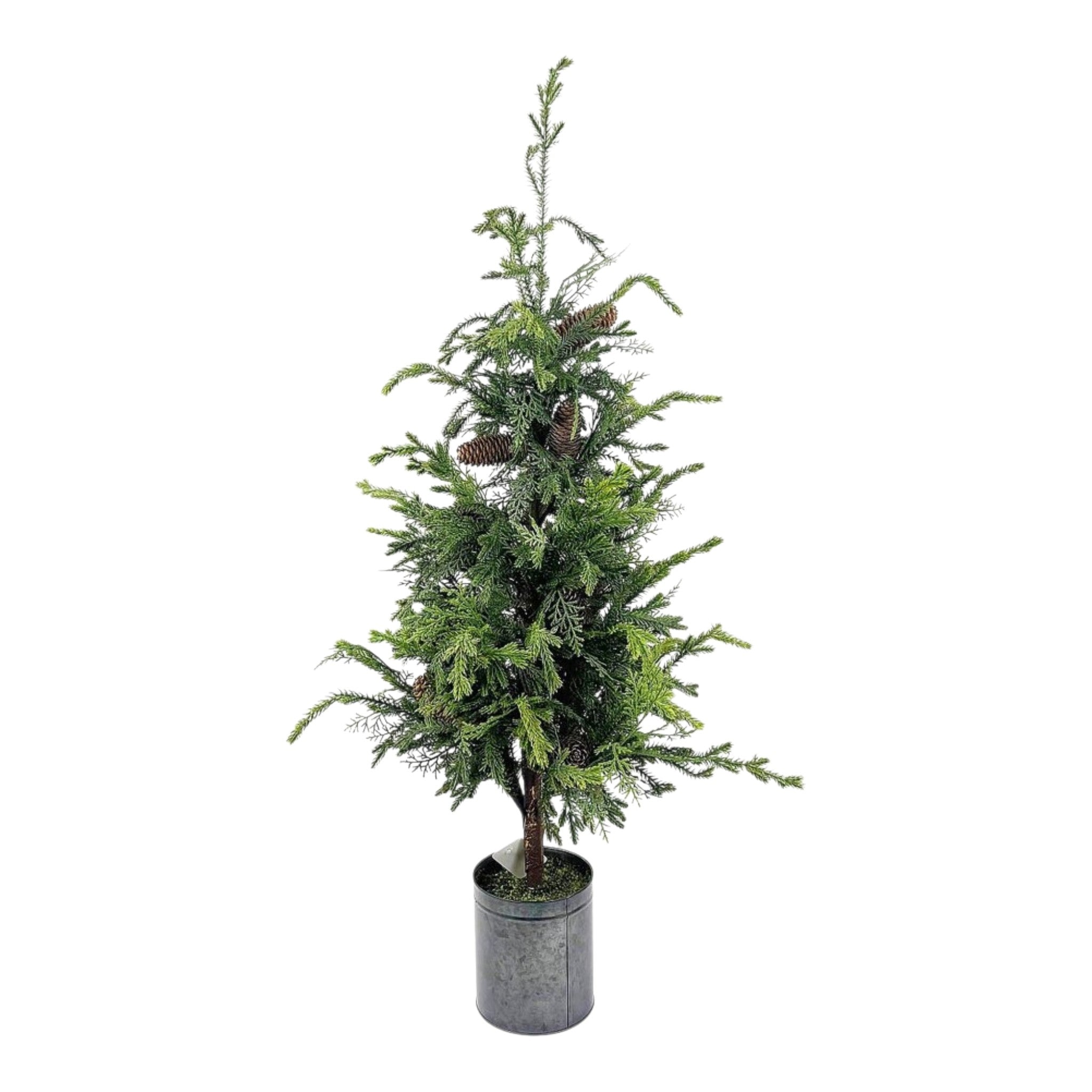 Tree Spruce Real Touch w/Metal Pot