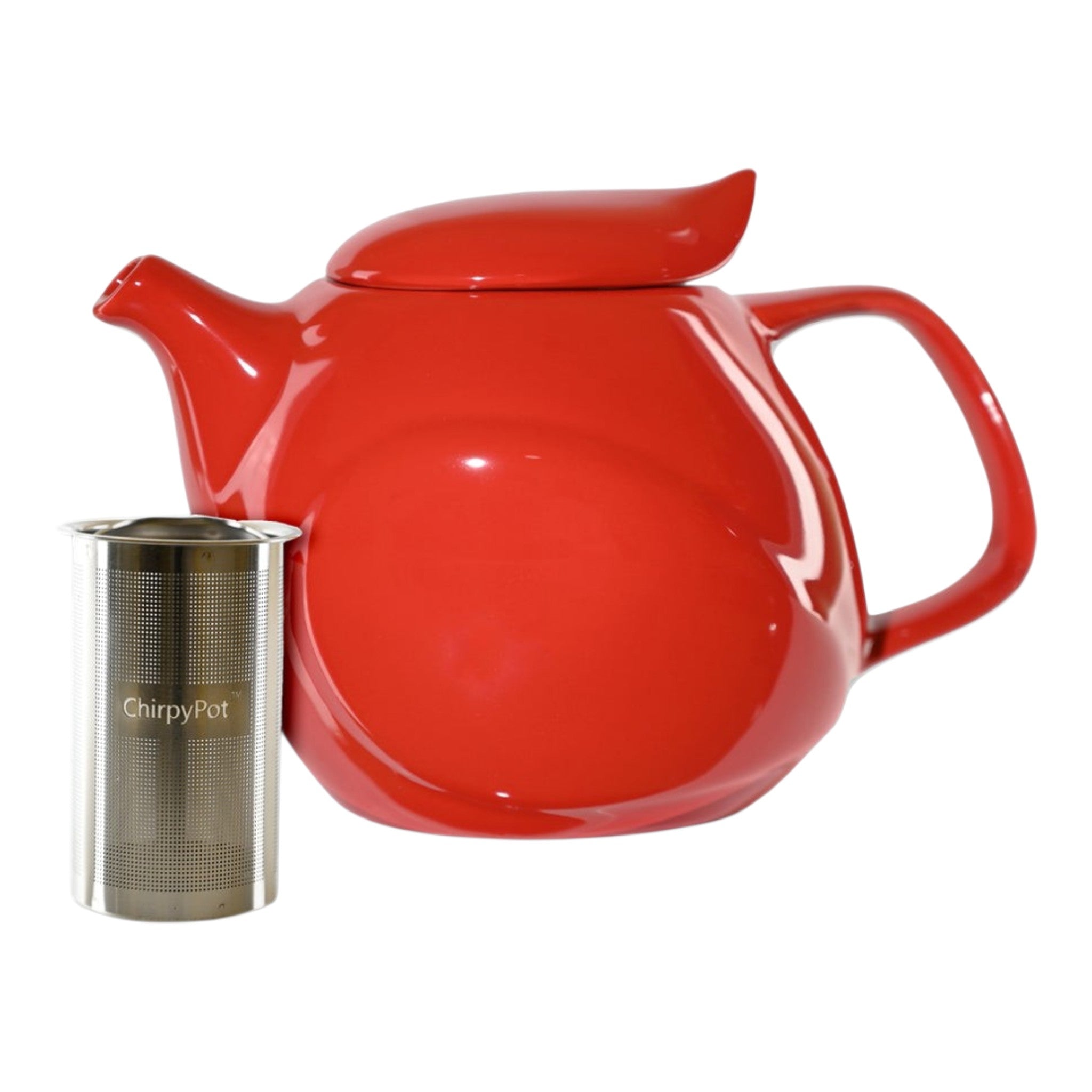 ChirpyPot Teapot- Bright Red
