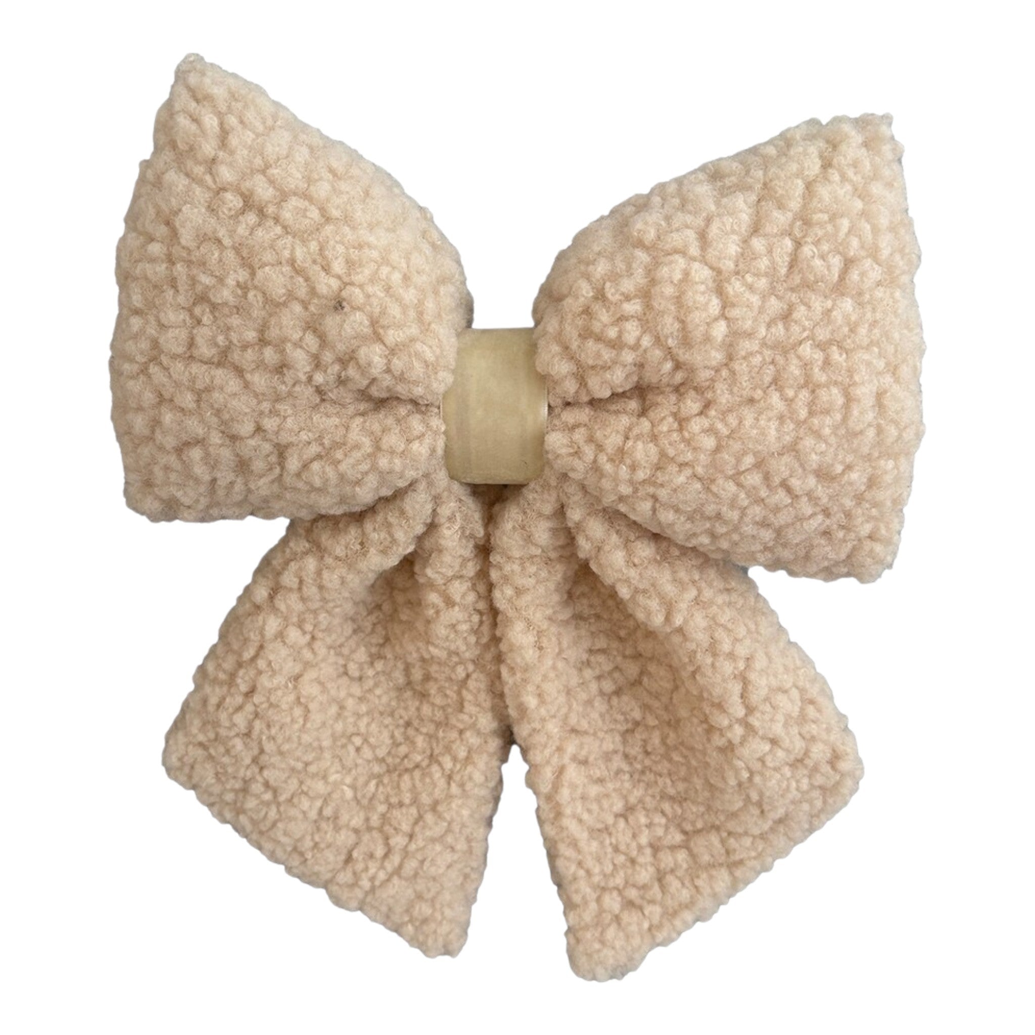 Bow Sherpa Beige 12.5x10"