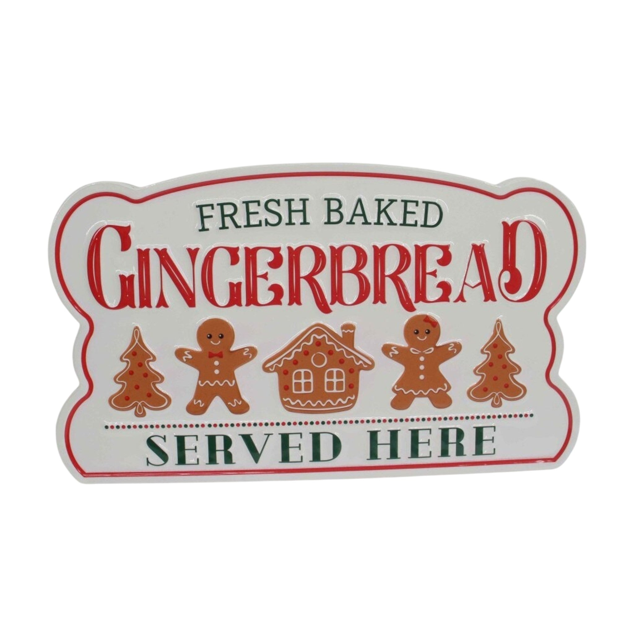 Baked Gingerbread Metal Sign 16"x9.5"