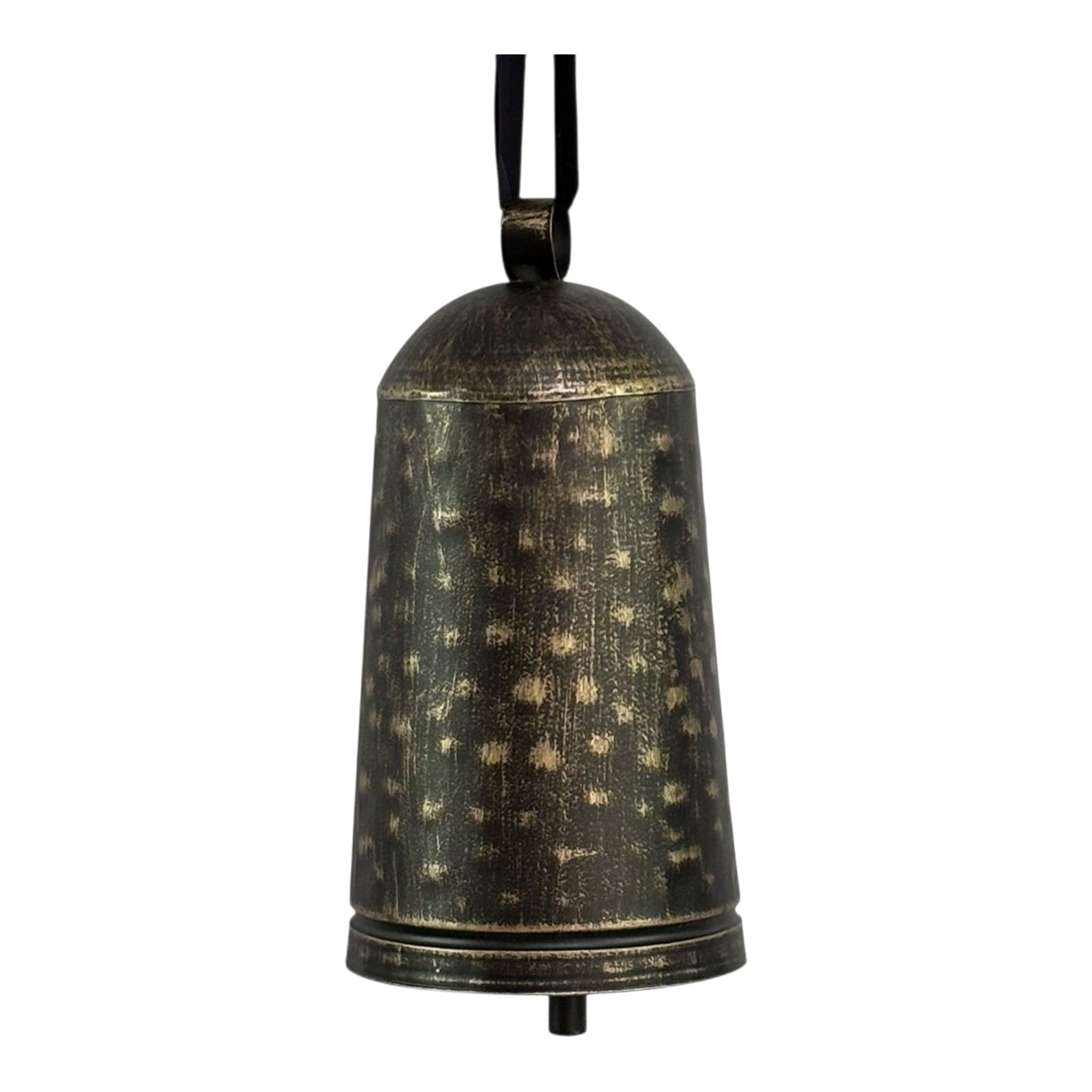 Metal Bell Black & Gold Cow Bell