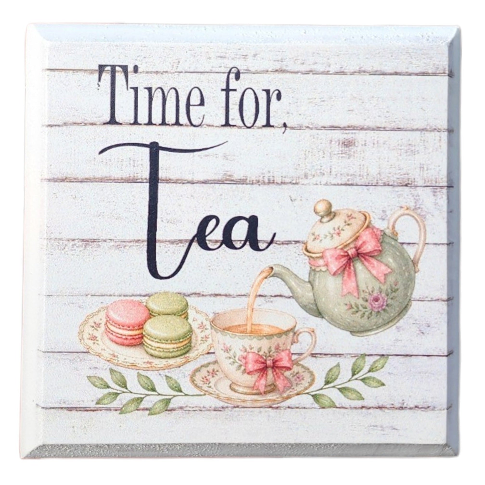 4"x4" Sign Time For Tea