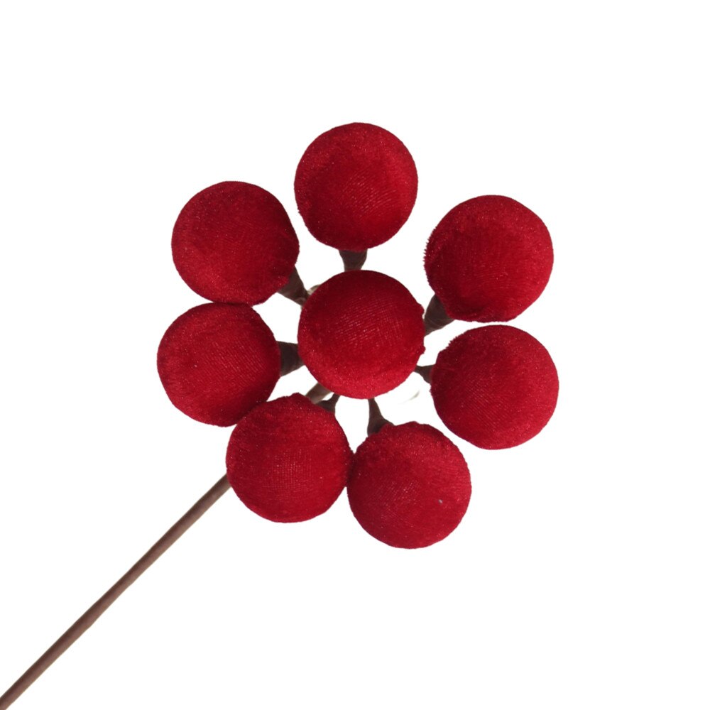 Spray Ball Cluster Velvet Red 20"x5.5"