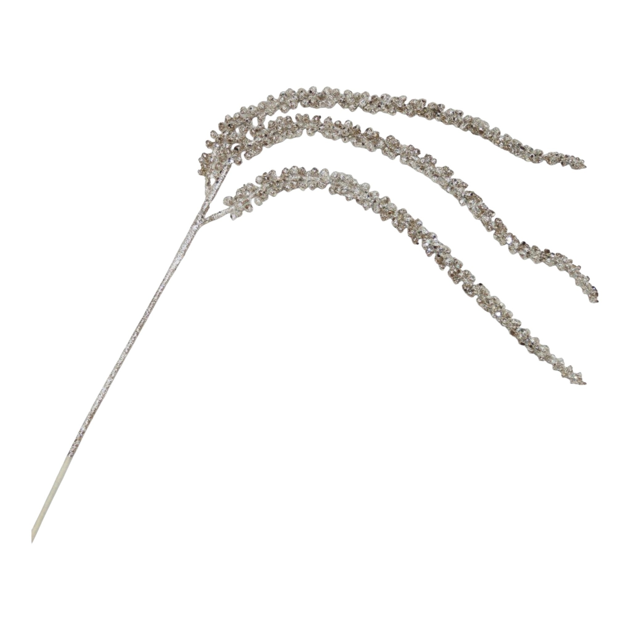 Spray Iced Hanging Berry Champagne Glitter 36"