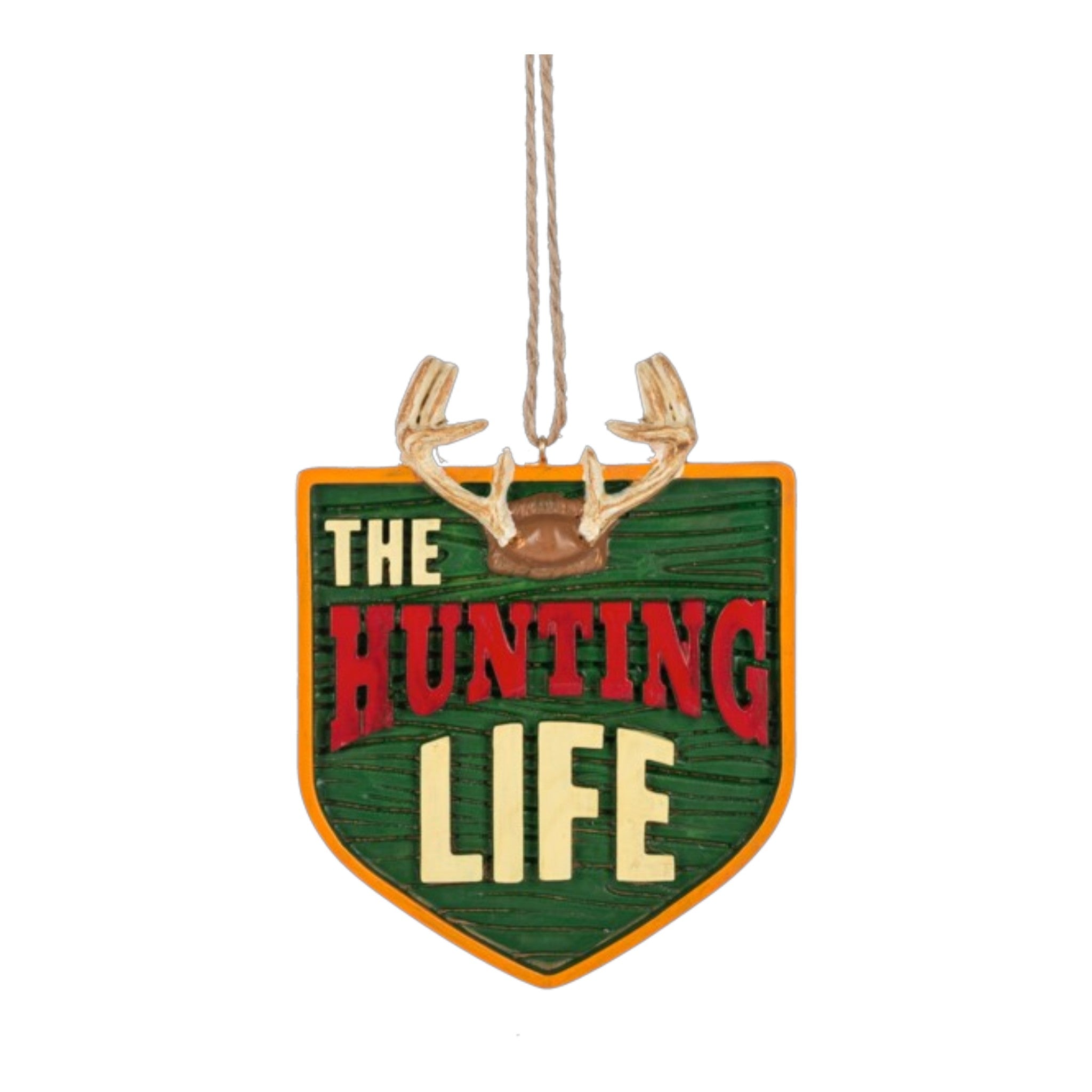 Ornament The Hunting Life 3 1/4" W. x 3 1/4" H.