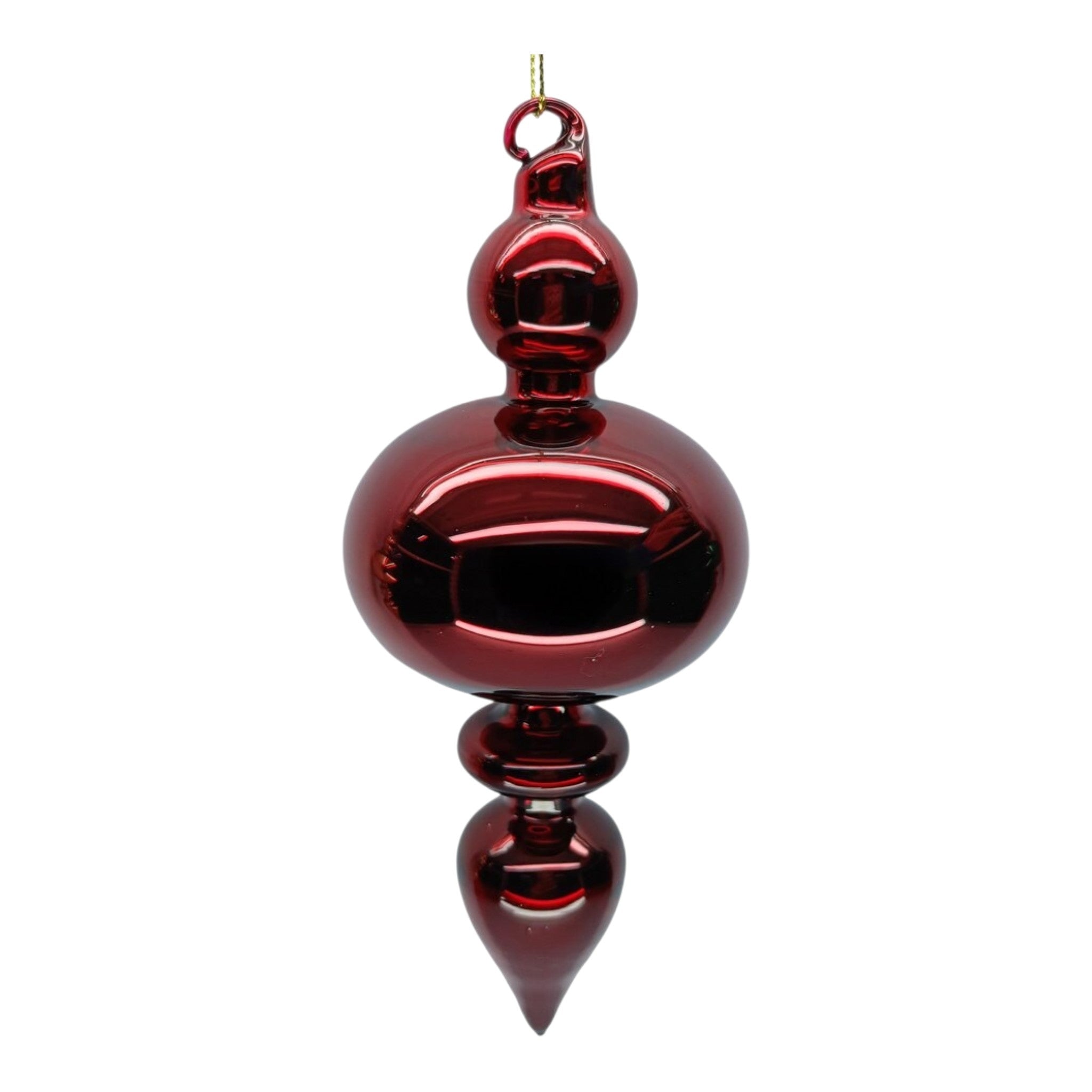 Ornament Glass Finial Drop 6.5"
