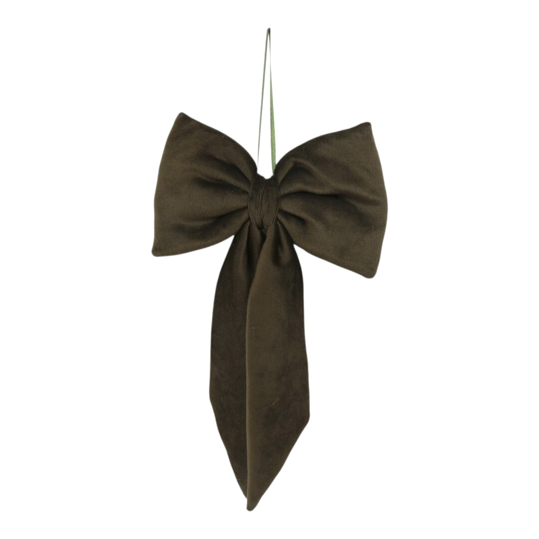 Bow w/Hanger Green 7"x12"