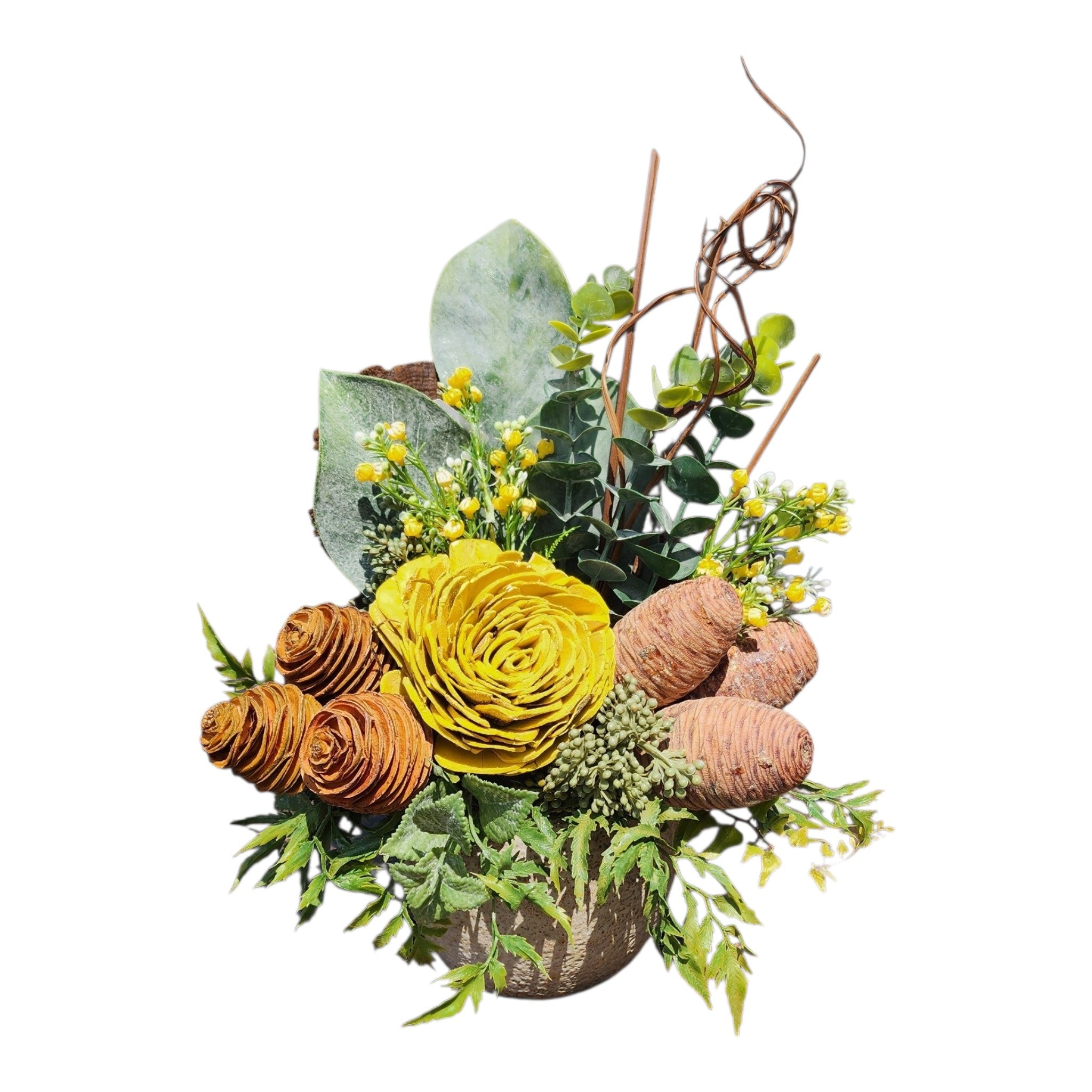 Flower Arrangement with Yellow Flower