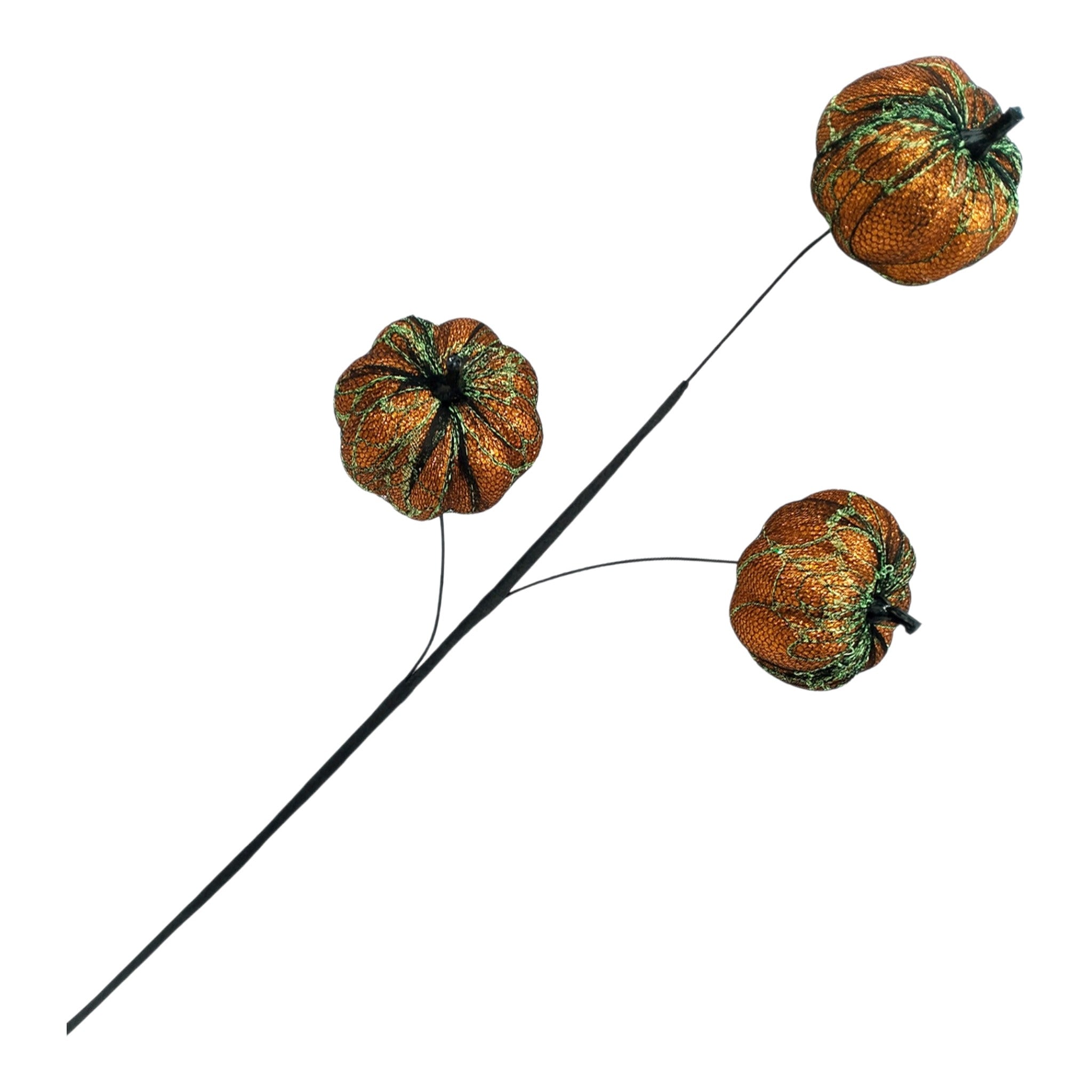 Halloween Spray Pumpkin Orange Black 28"