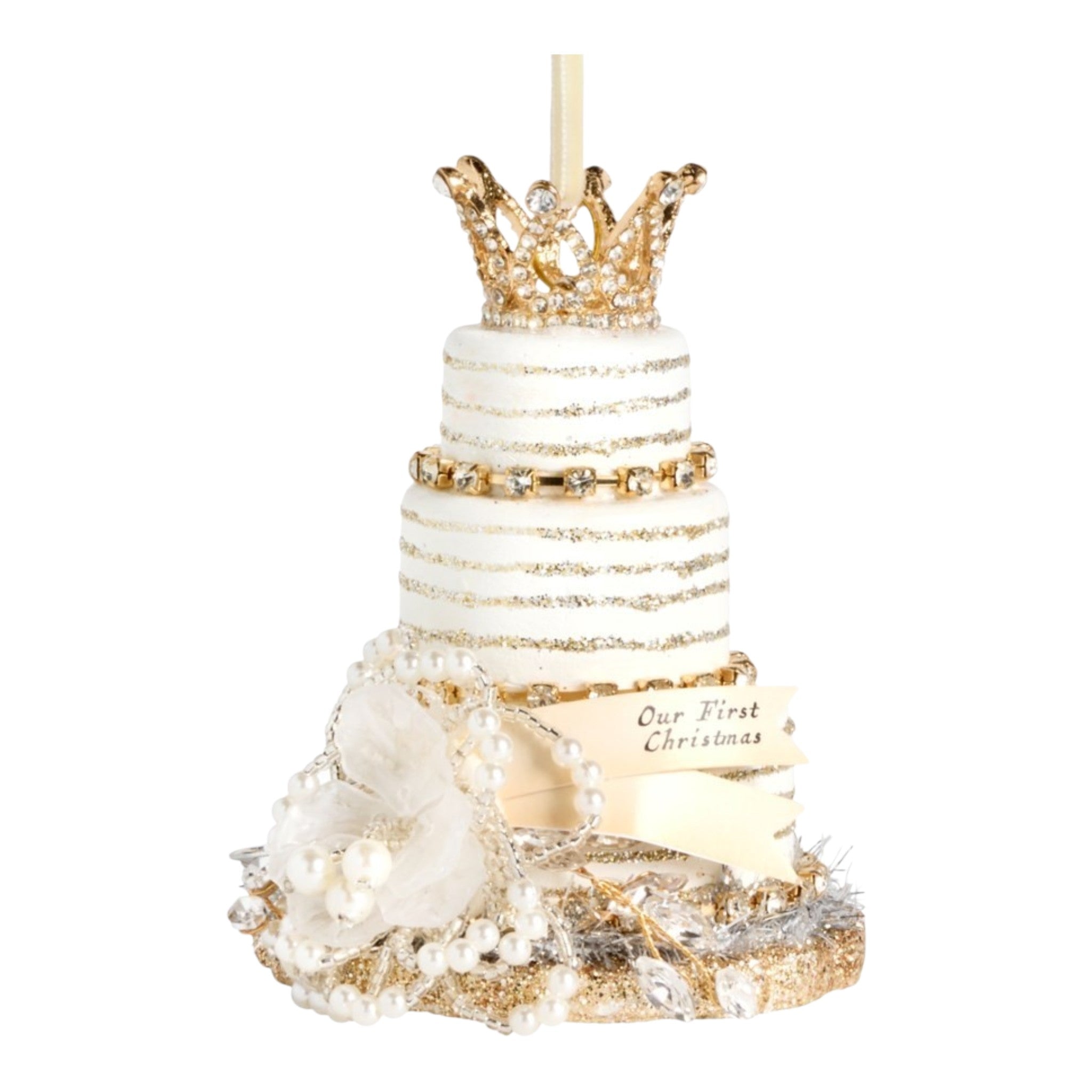 Ornament 1st Christmas Wedding Cake
