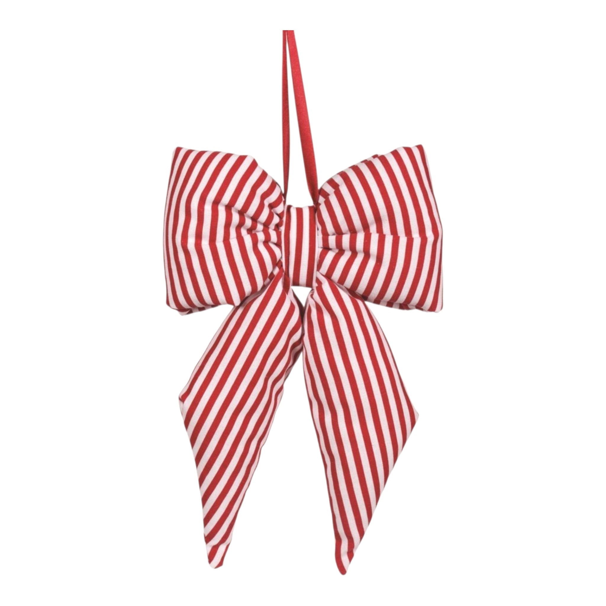 Bow Red and White Stiped