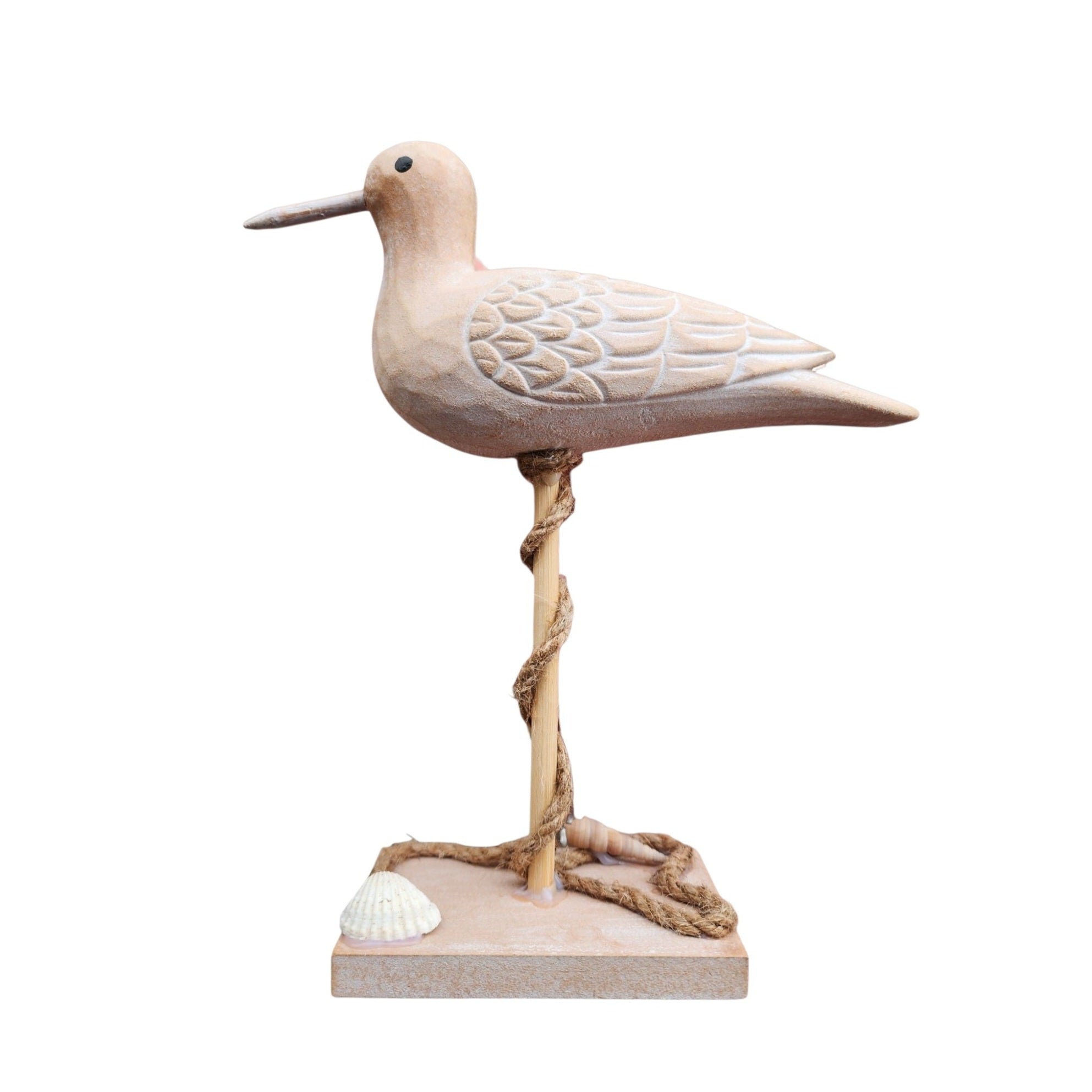 Seagull On Pole With Seashell