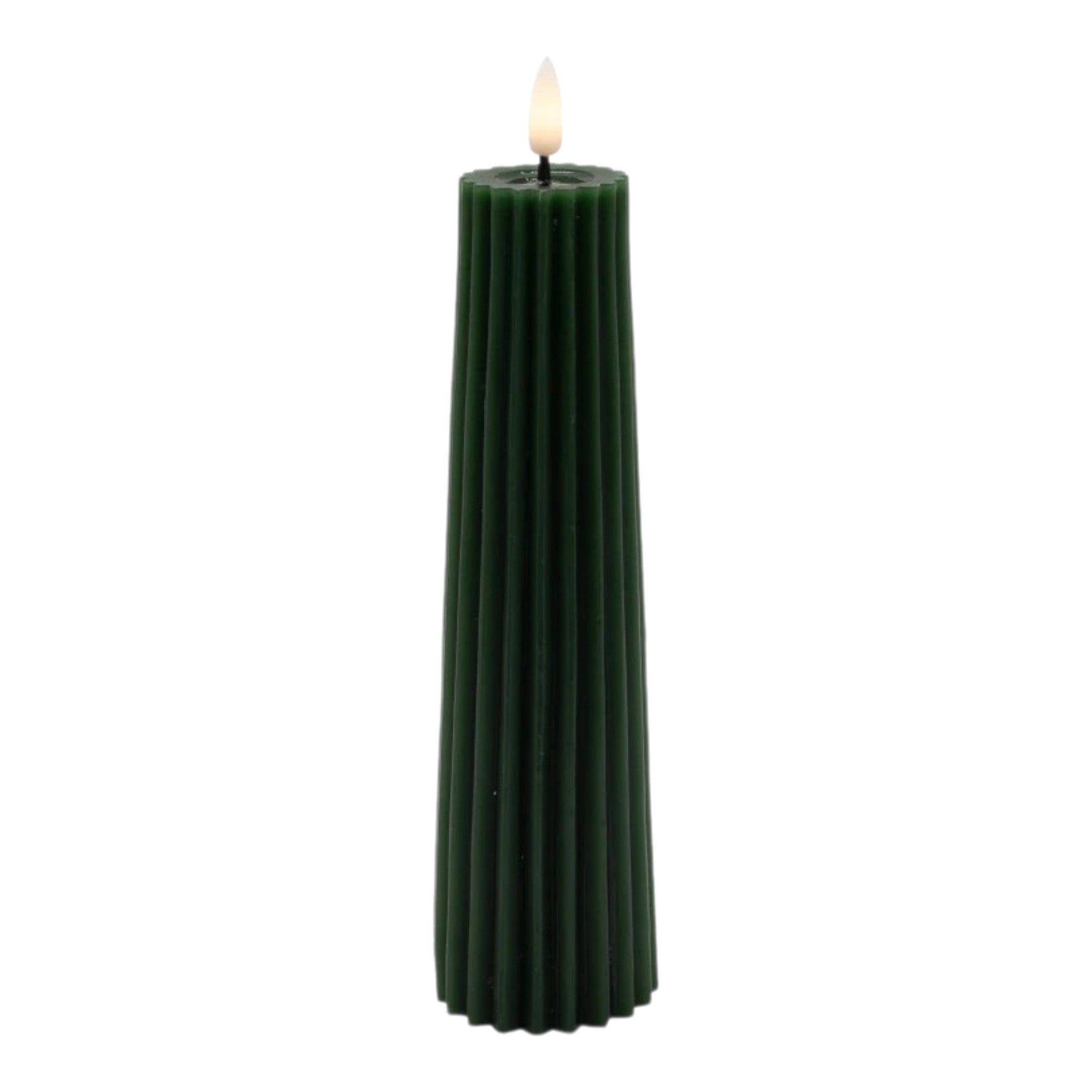 Candle Dark Green Led Flickering