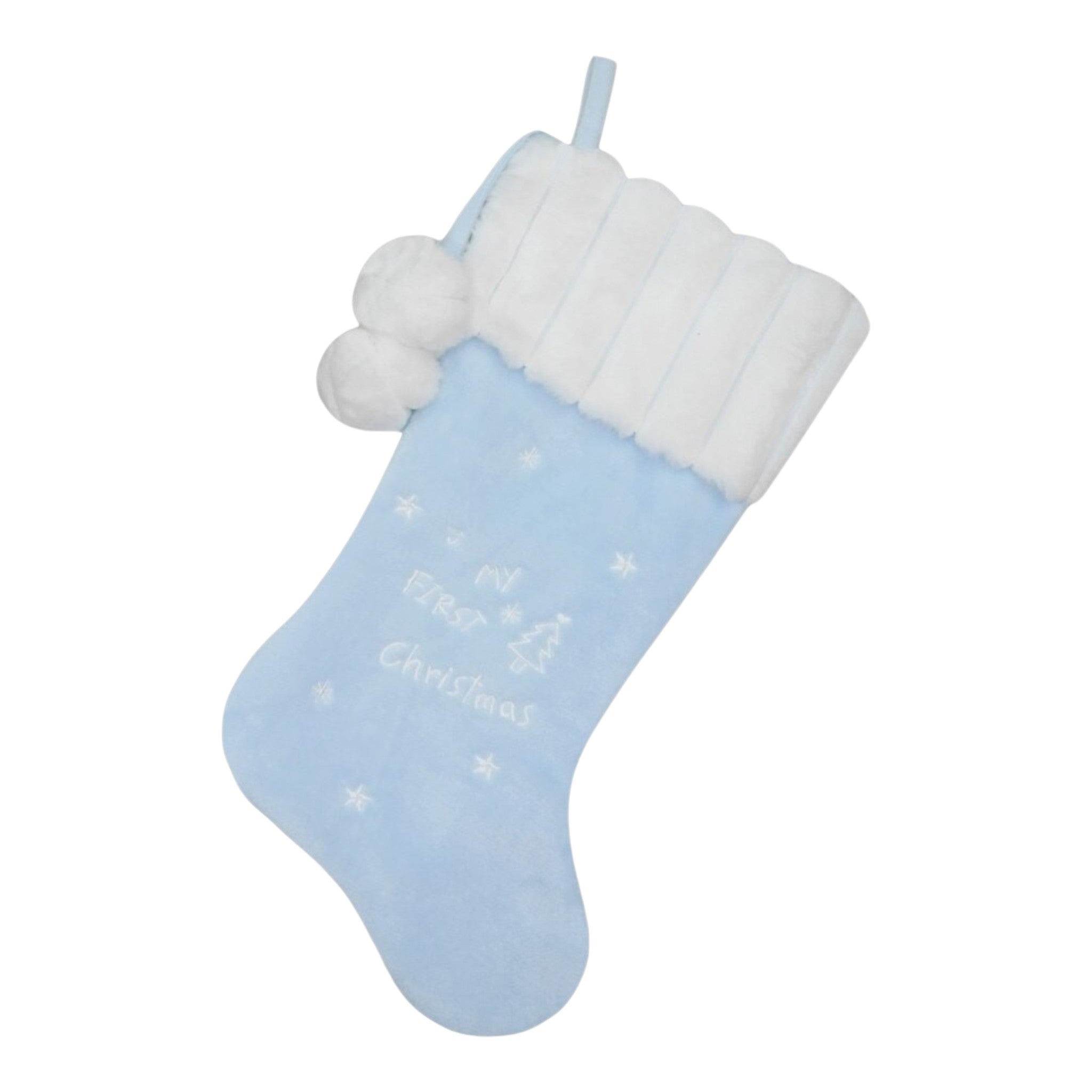 Stocking Baby w/White Fur Cuff