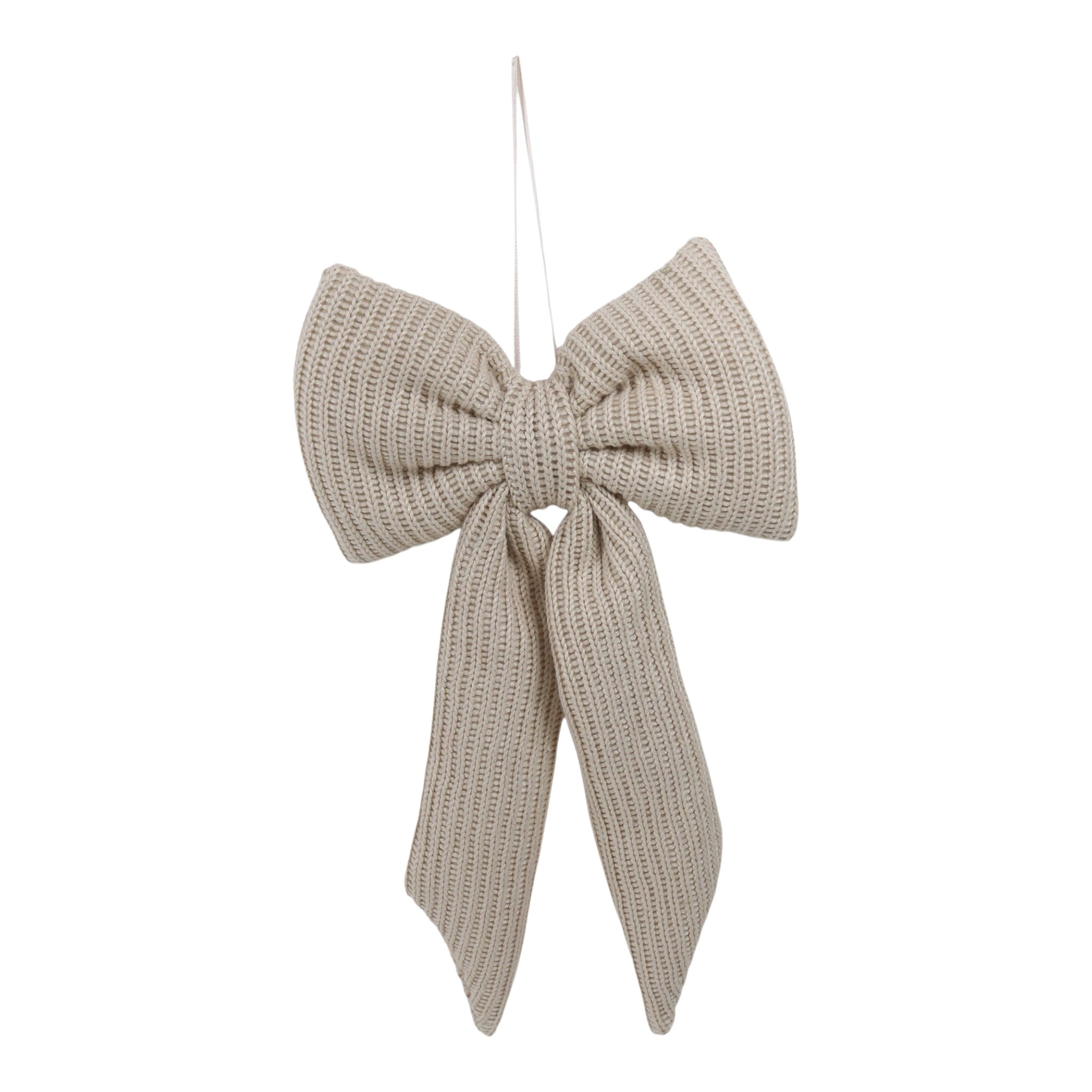 Bow w/Hanger Grey 6"x11"