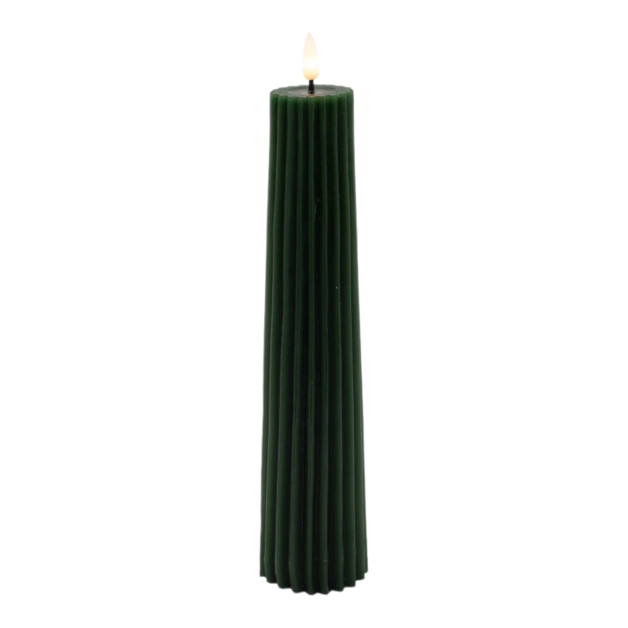 Candle Dark Green Led Flickering