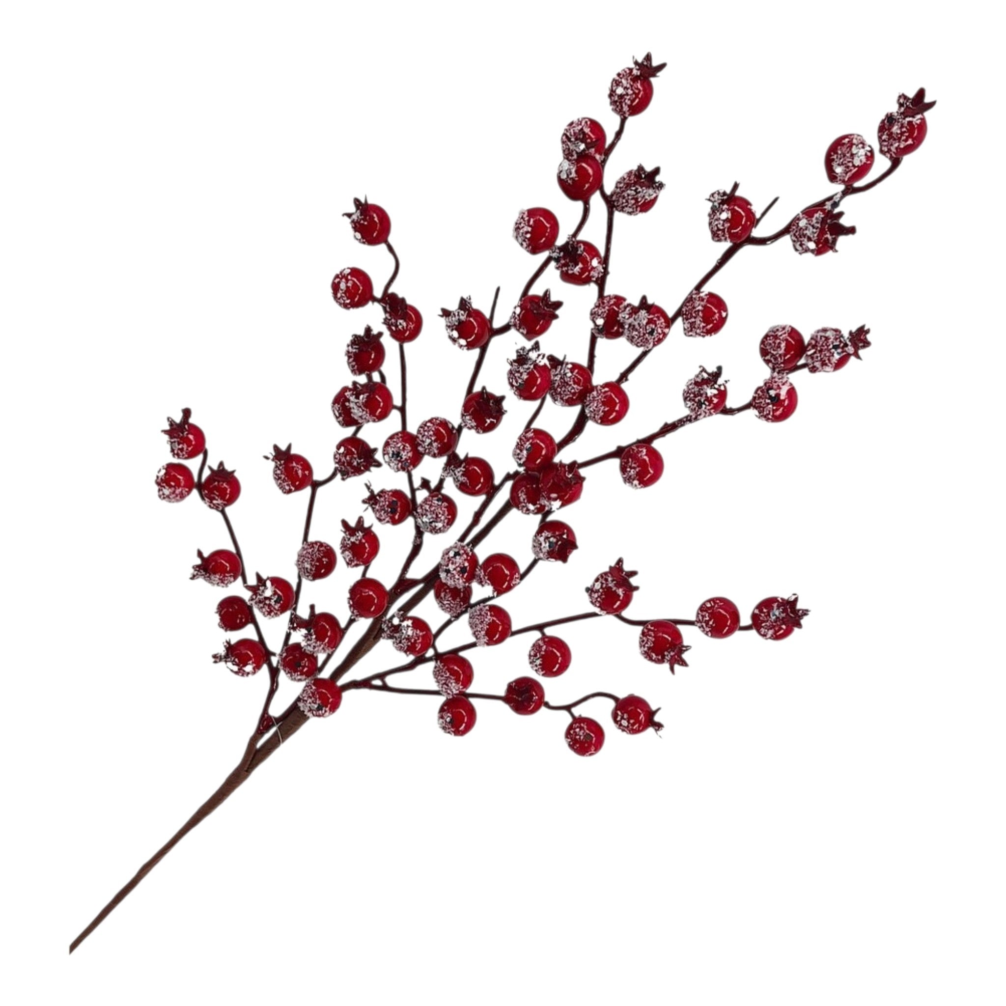 Spray Berry Red w/Snowed w/Glitter 24"