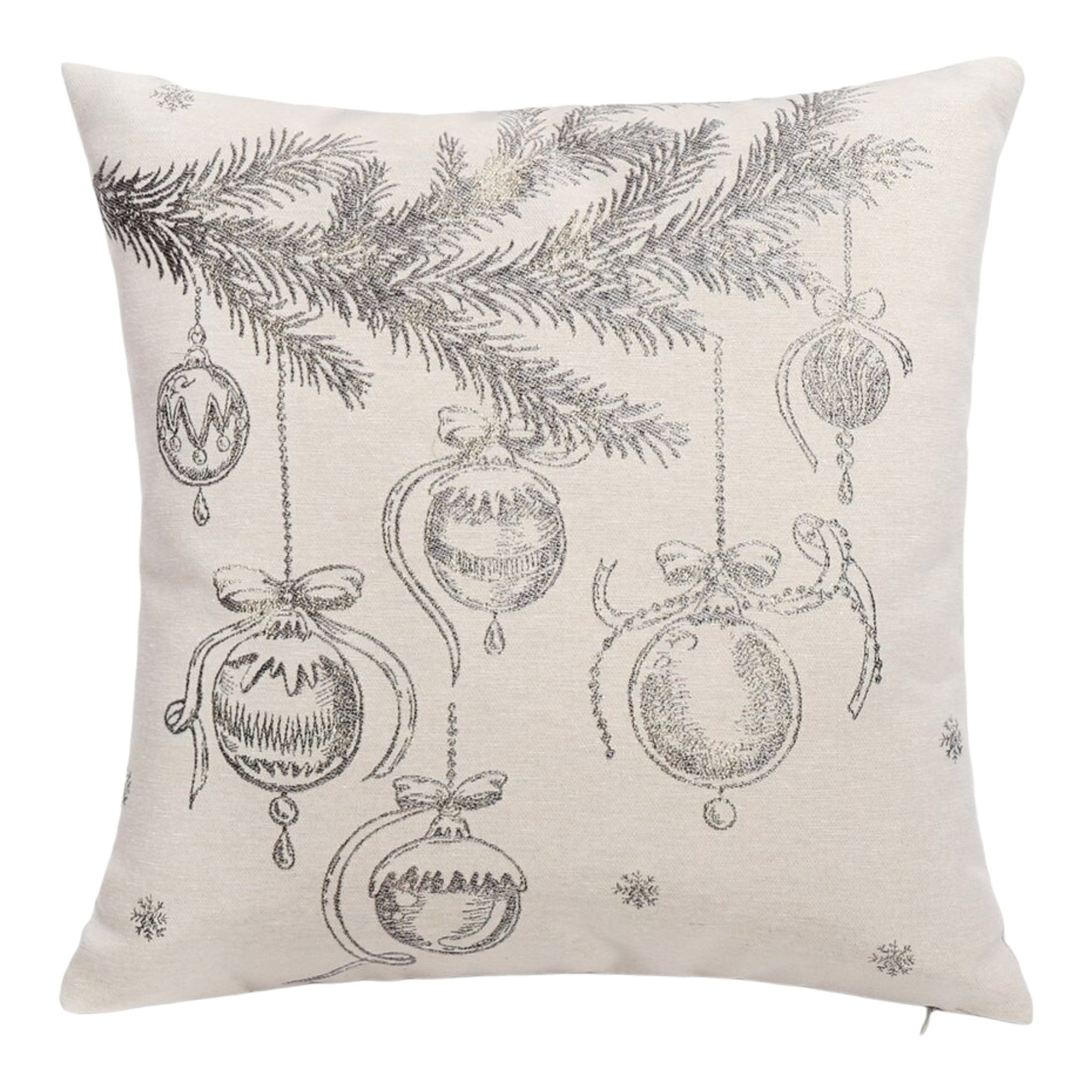 Cushion Bell Jacquard Metallic 18"x18"