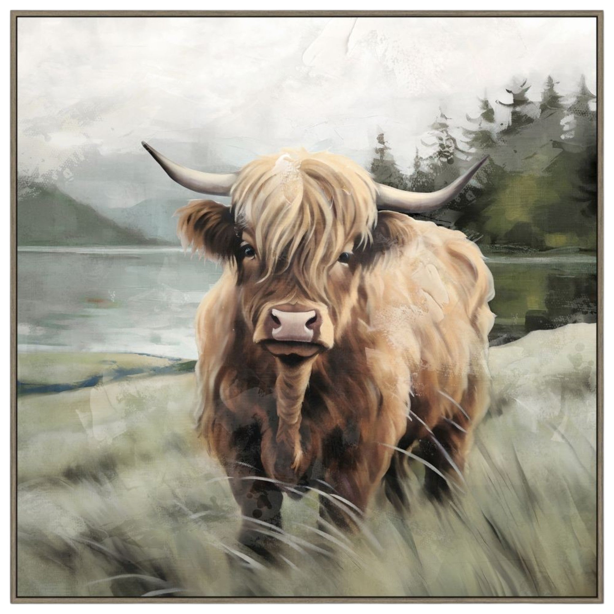 Highland Majesty II - 32"W x 32"H