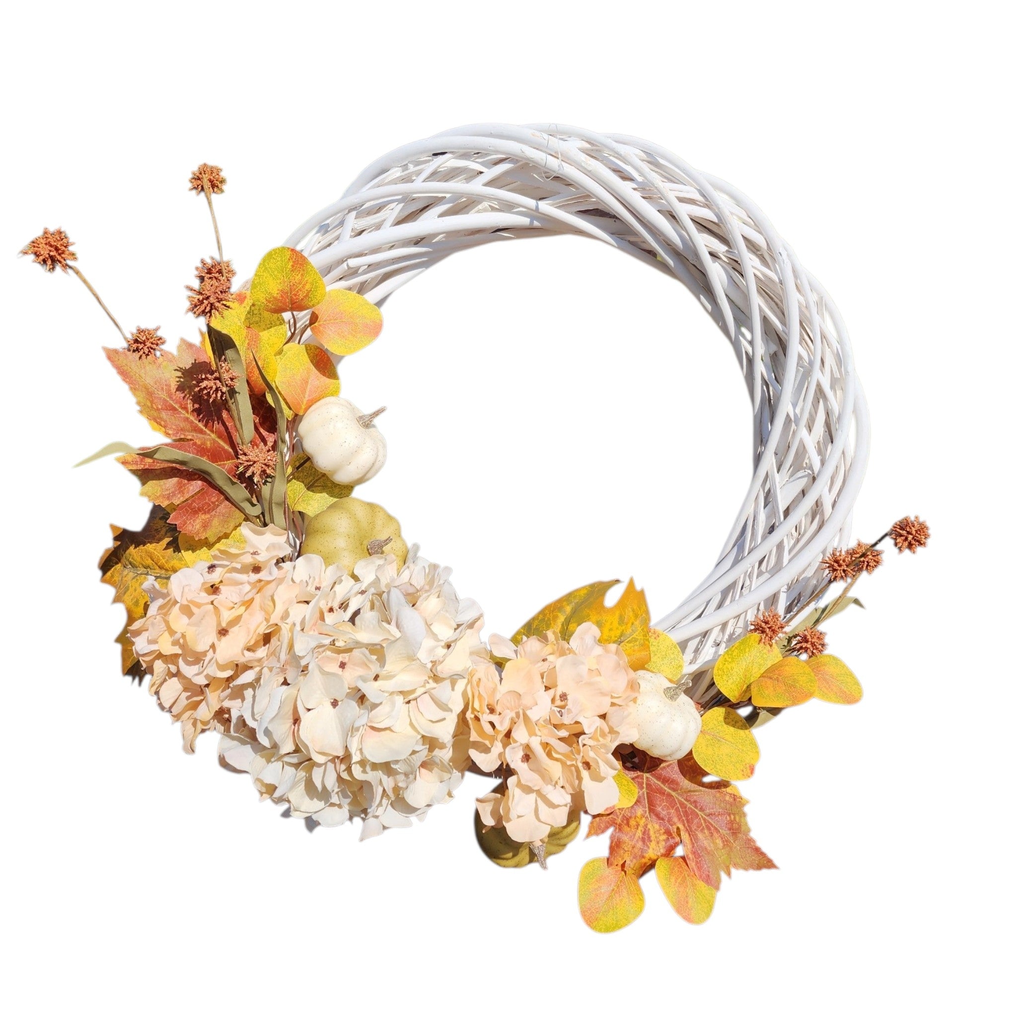 Decorative Wreath Fall with Pumpkins