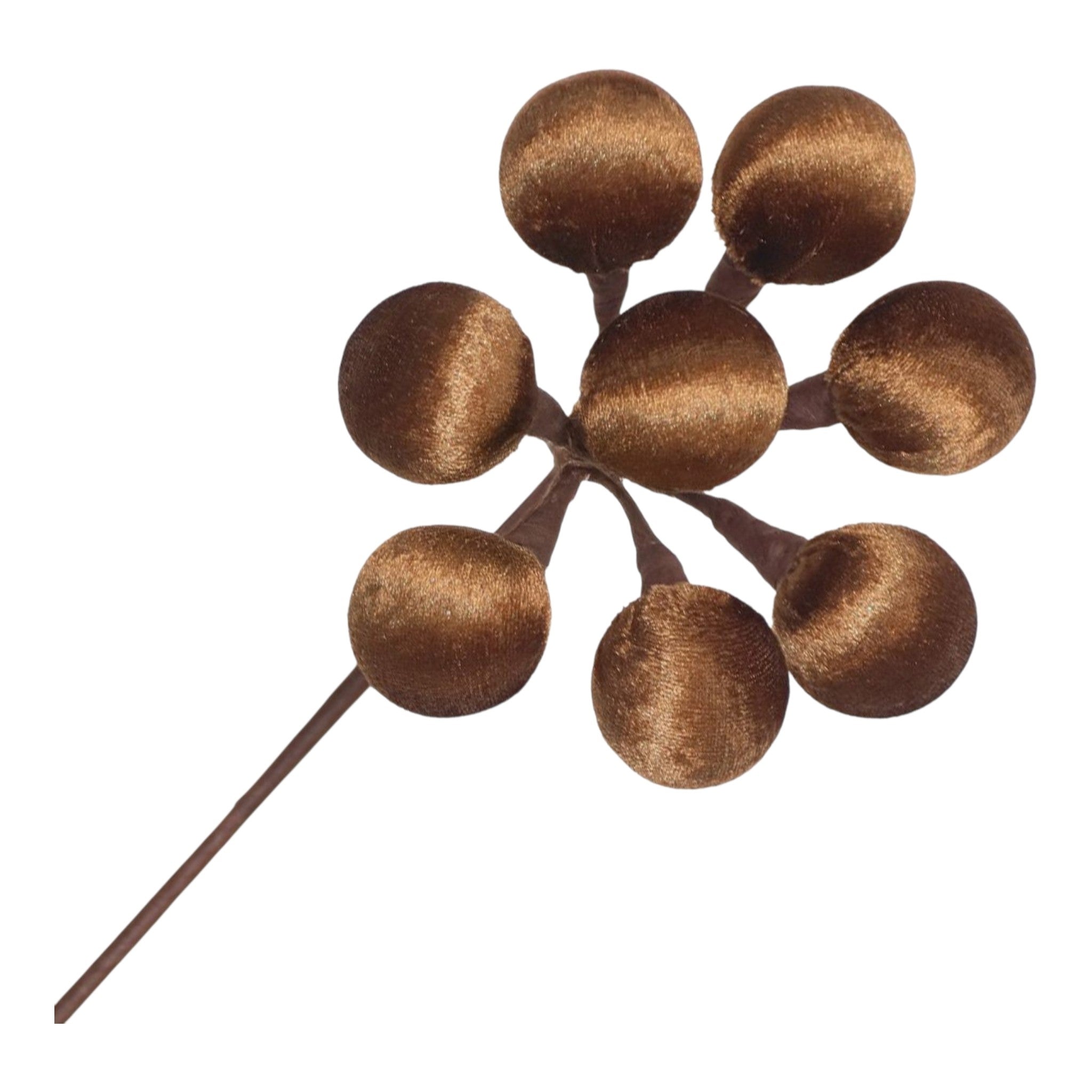 Spray Ball Cluster Brown Velvet 20"