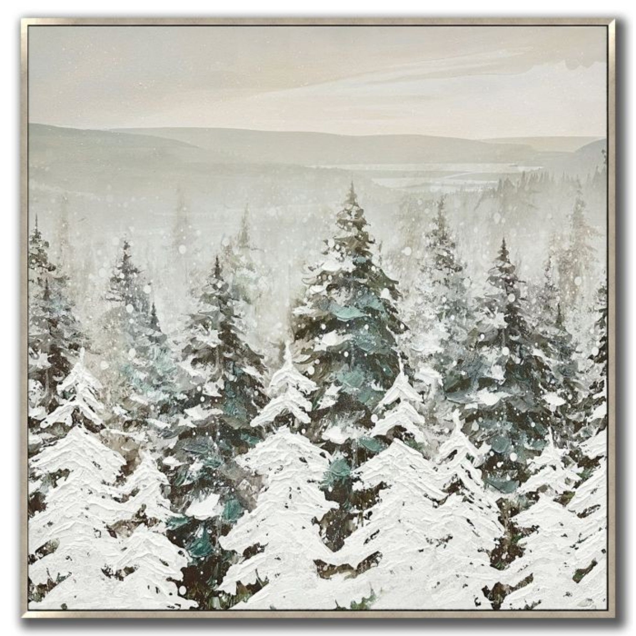 Evergreen Silence 30x30