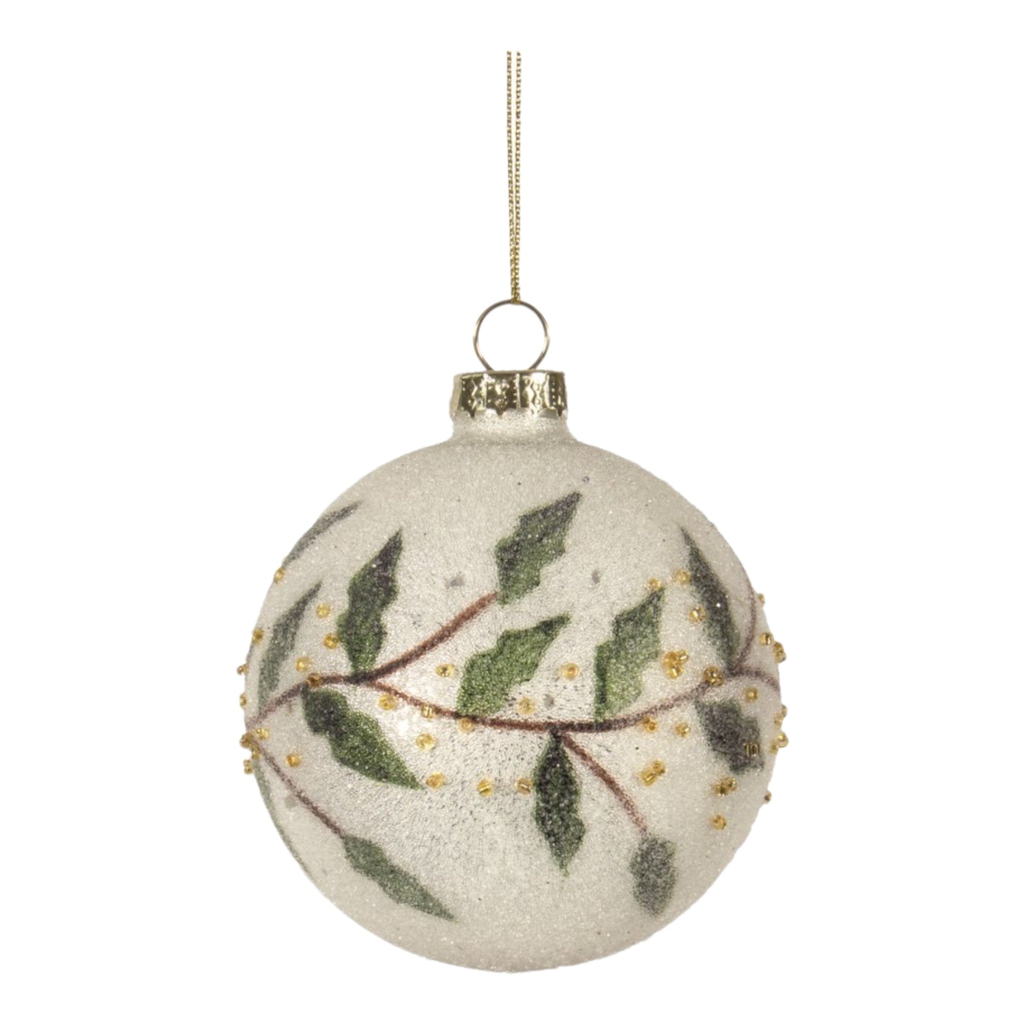 Ornament White Sugar/Holly