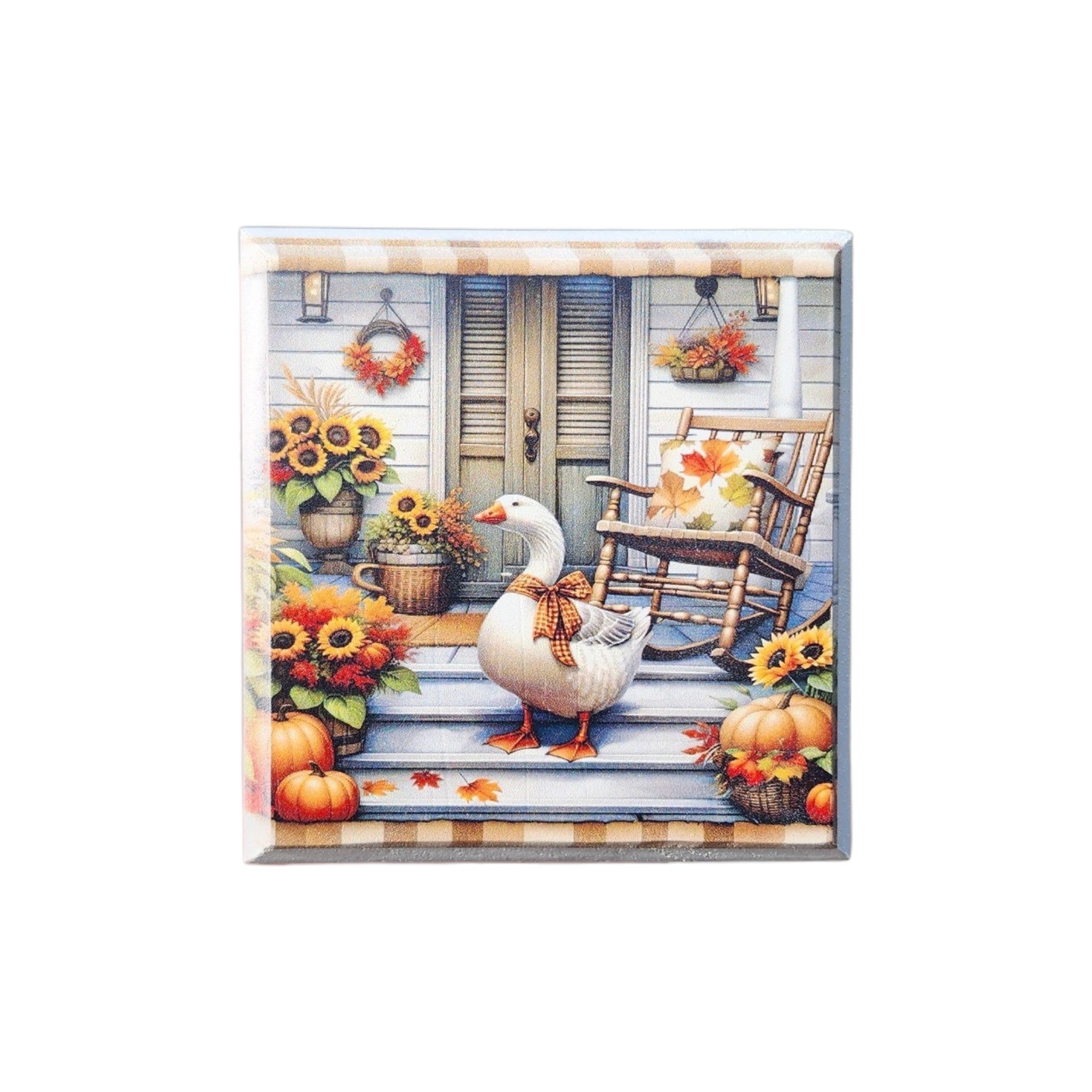 4"x4" Sign Fall Goose