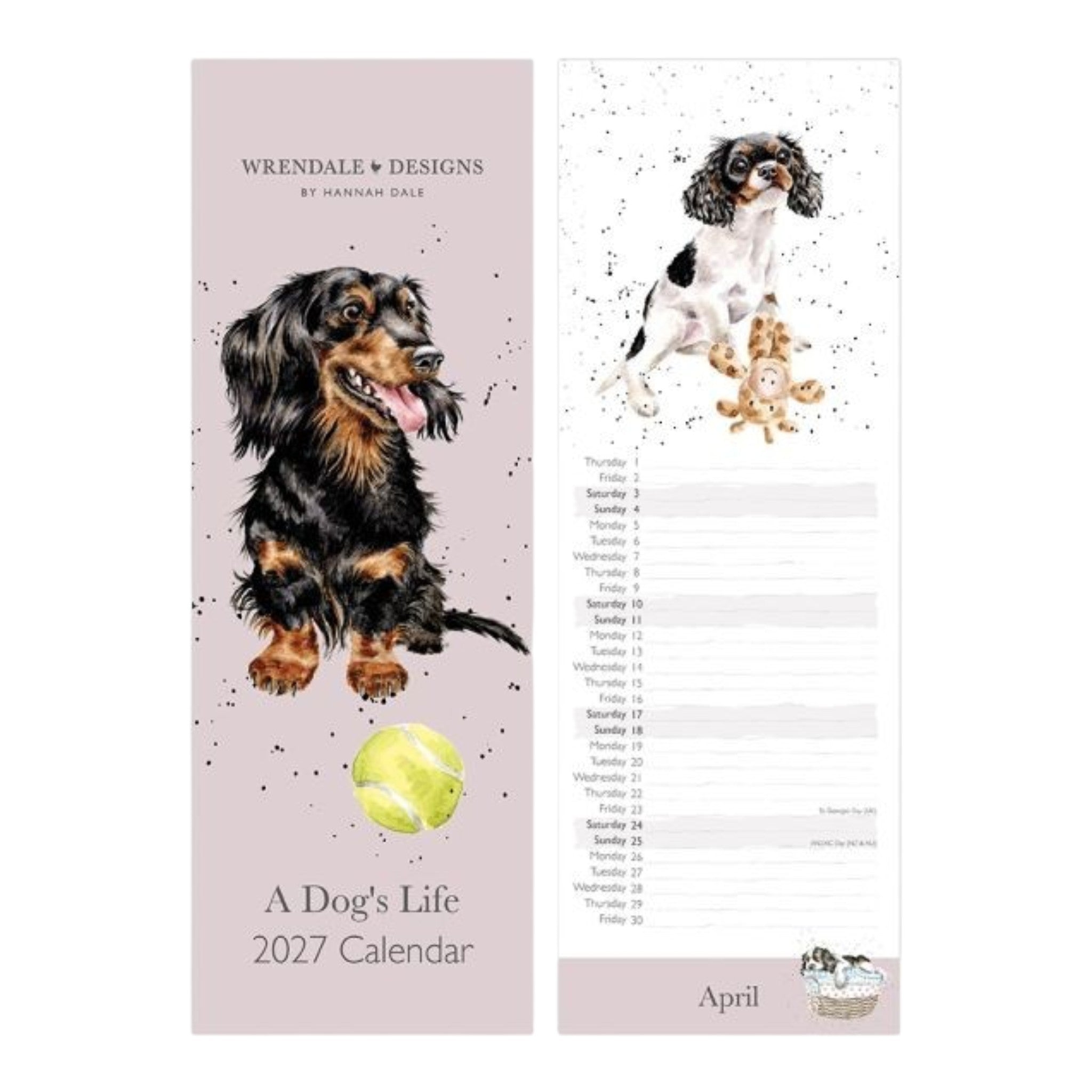 A Dog's Life Slim Calender