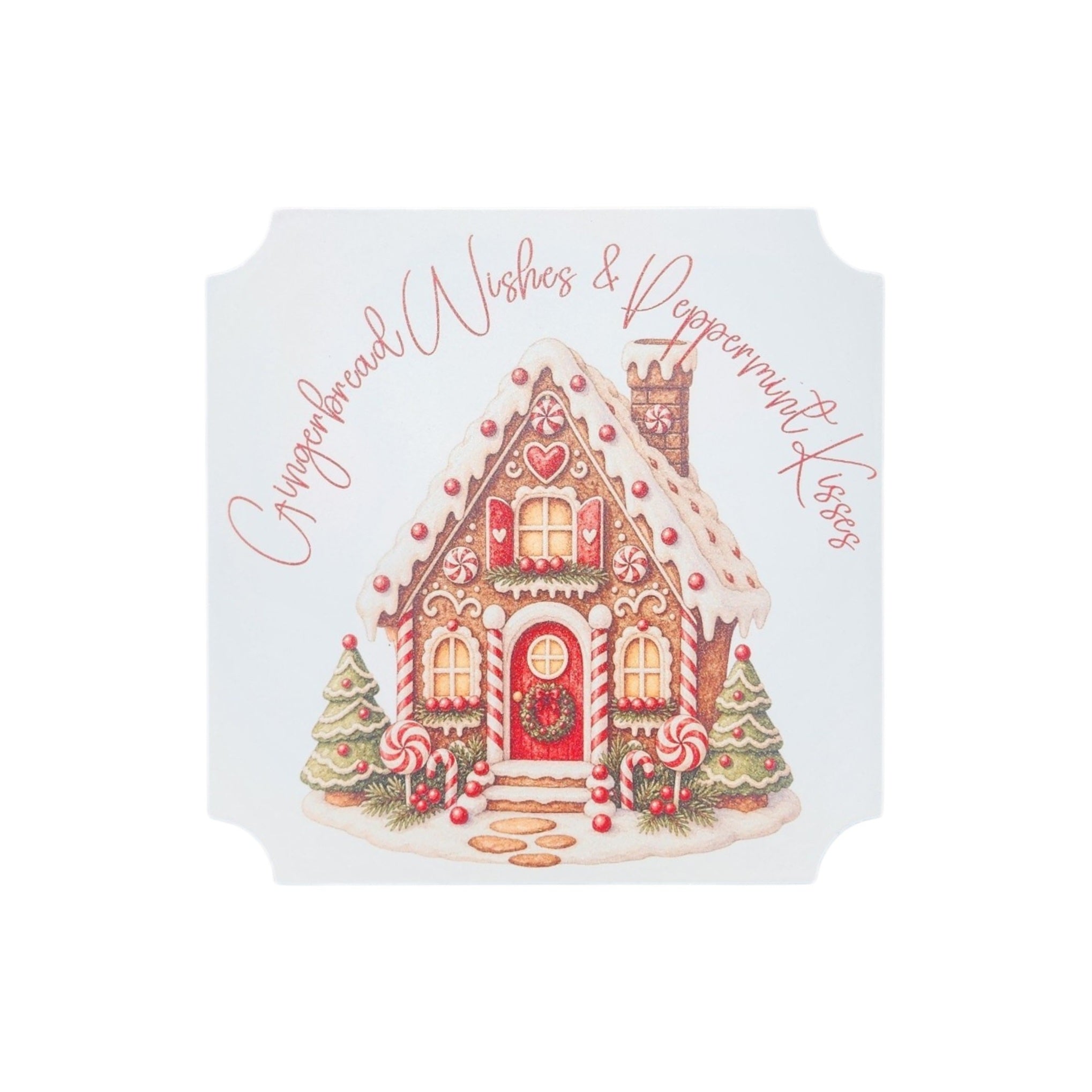 5x5 Sign Gingerbread Wishes
