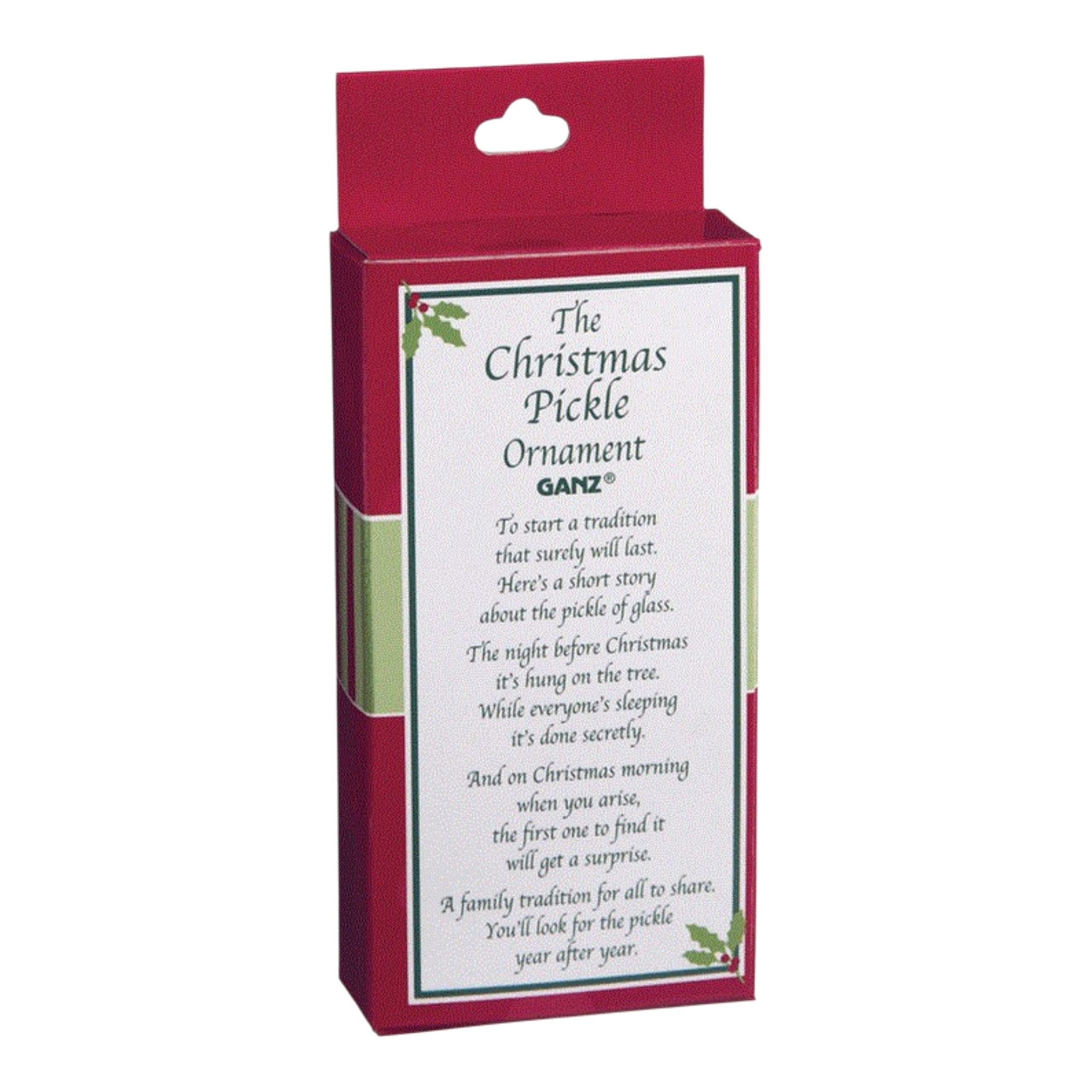 Ornament Pickle in Gift Box  3" H.