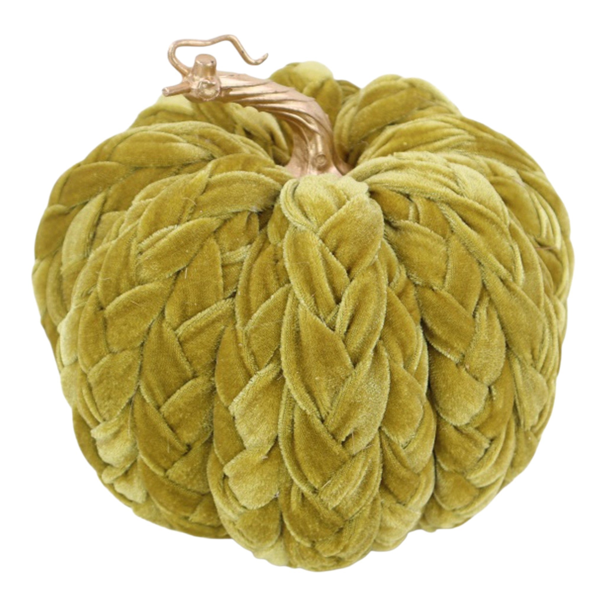 Fall Pumpkin Velvet Braided 8"