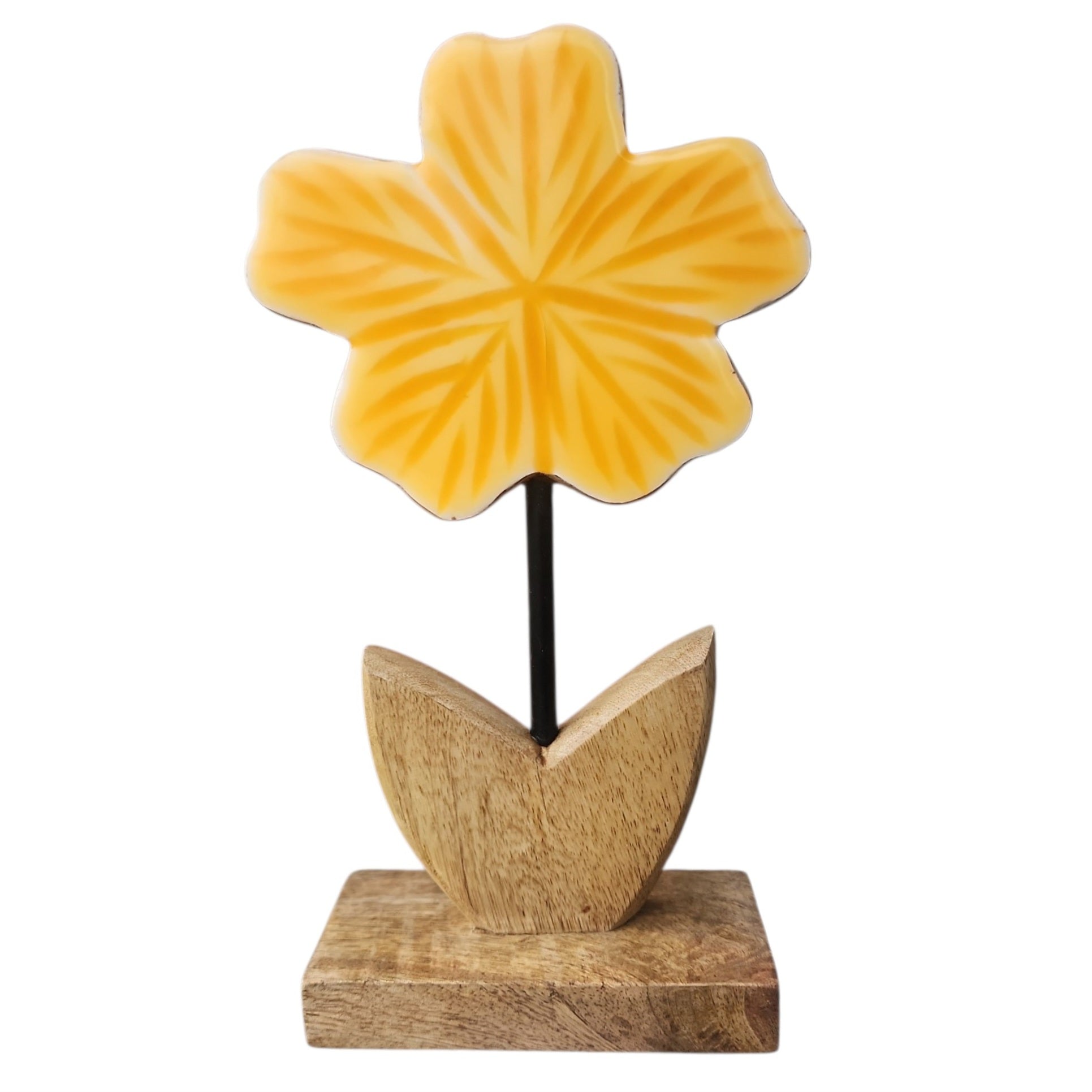 Wooden and Glazed Flower