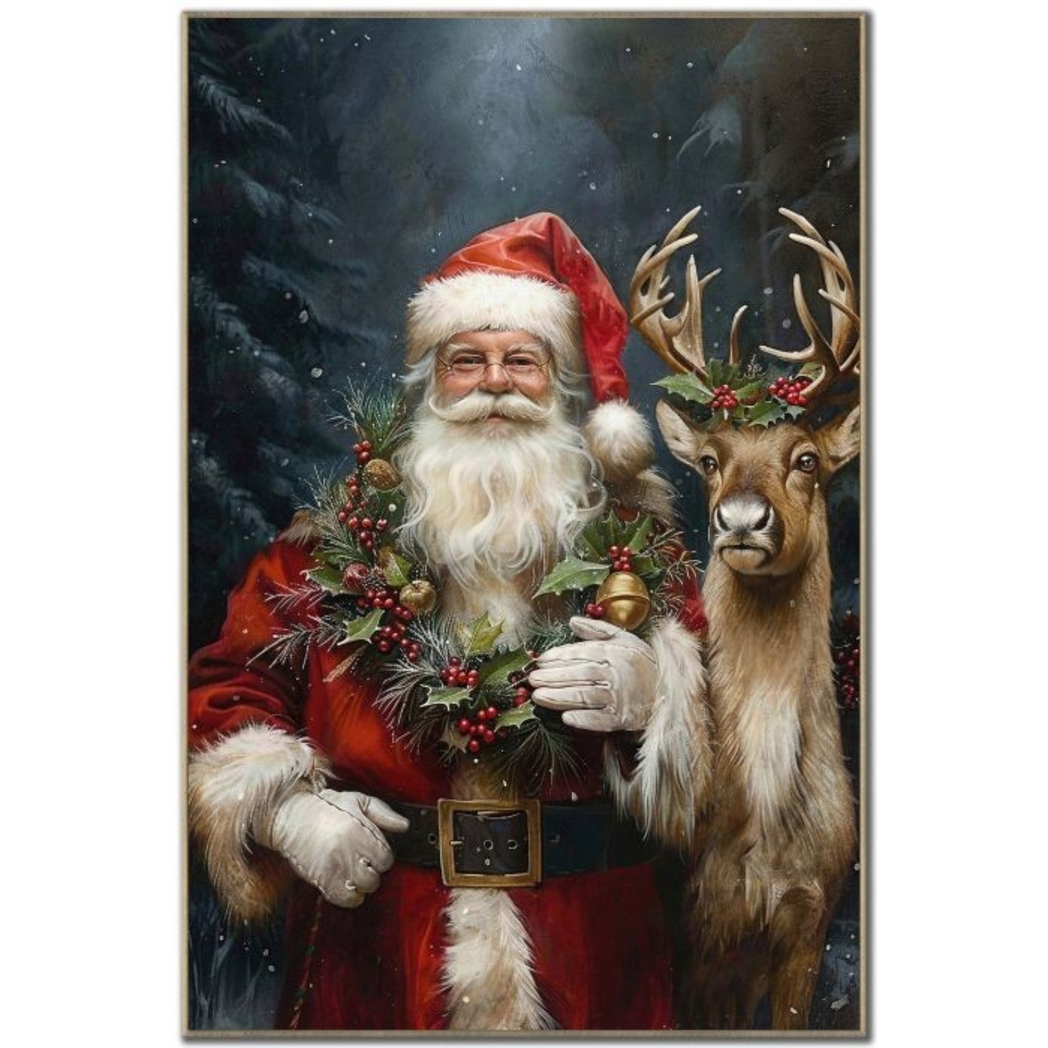Santa's Loyal Companion 24x36