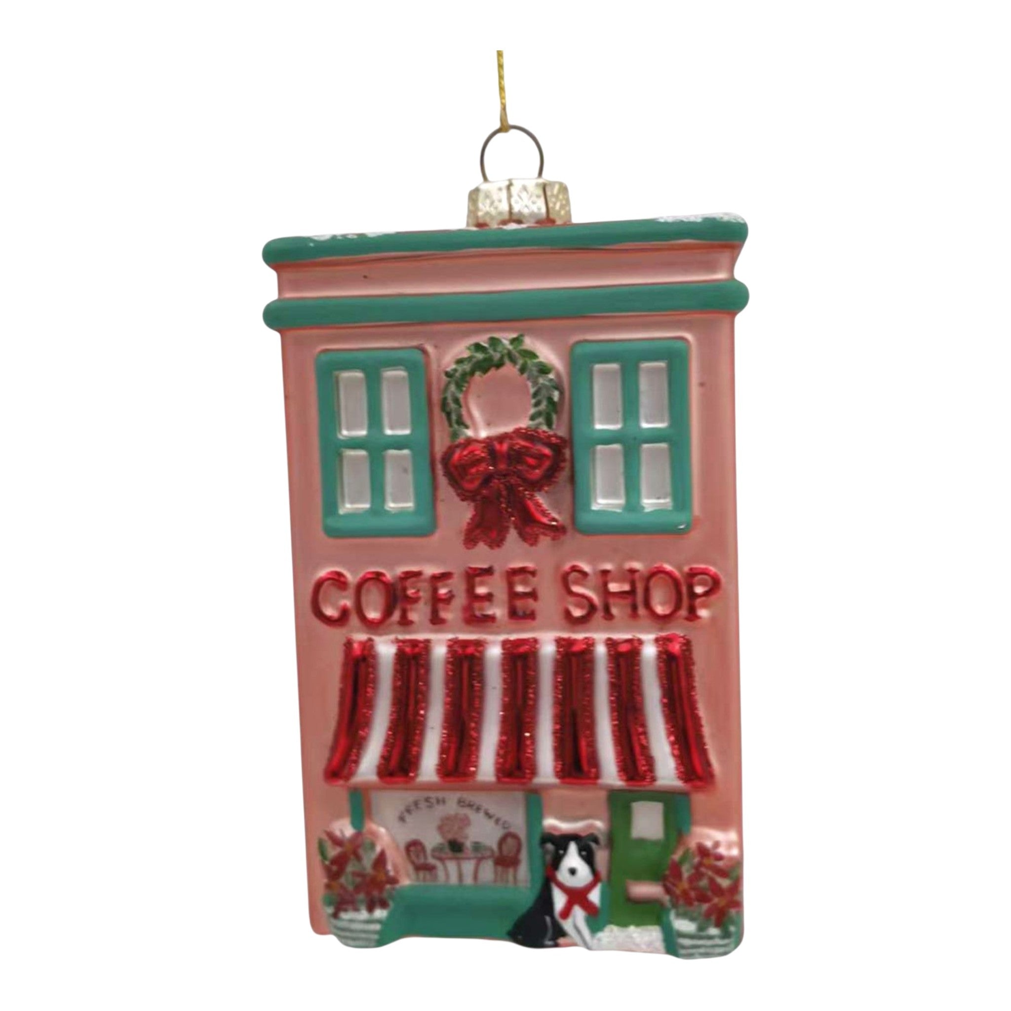 Ornament Glass Cafe 4"