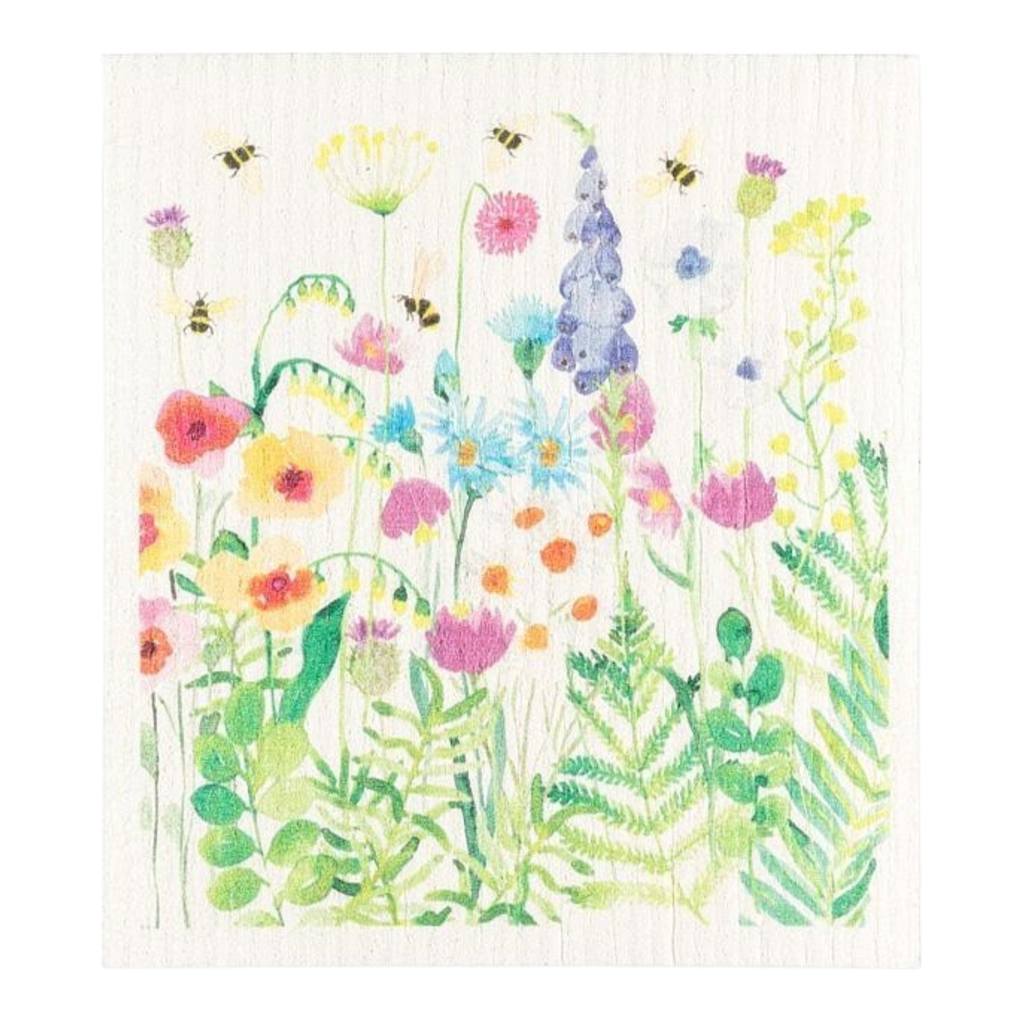 Bee Garden Swedish Dishcloth