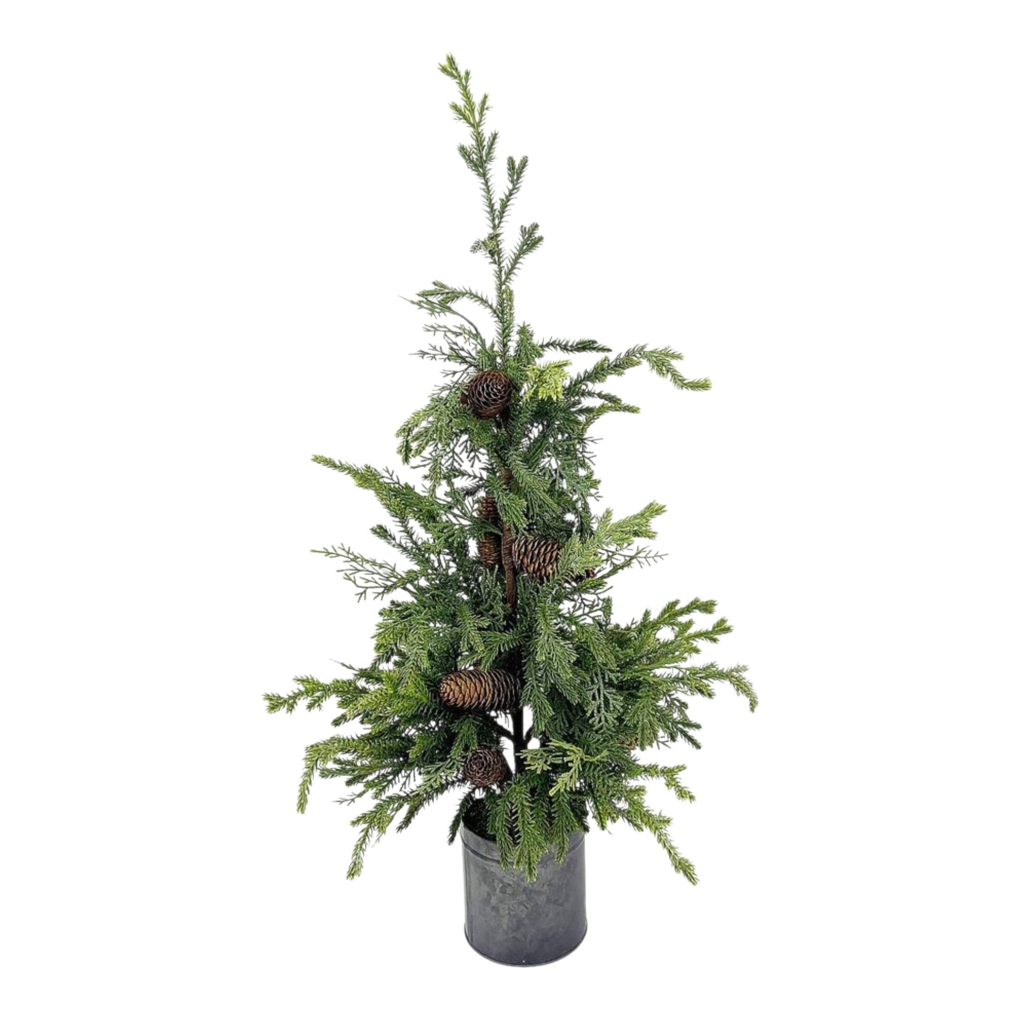 Tree Spruce Real Touch w/Metal Pot
